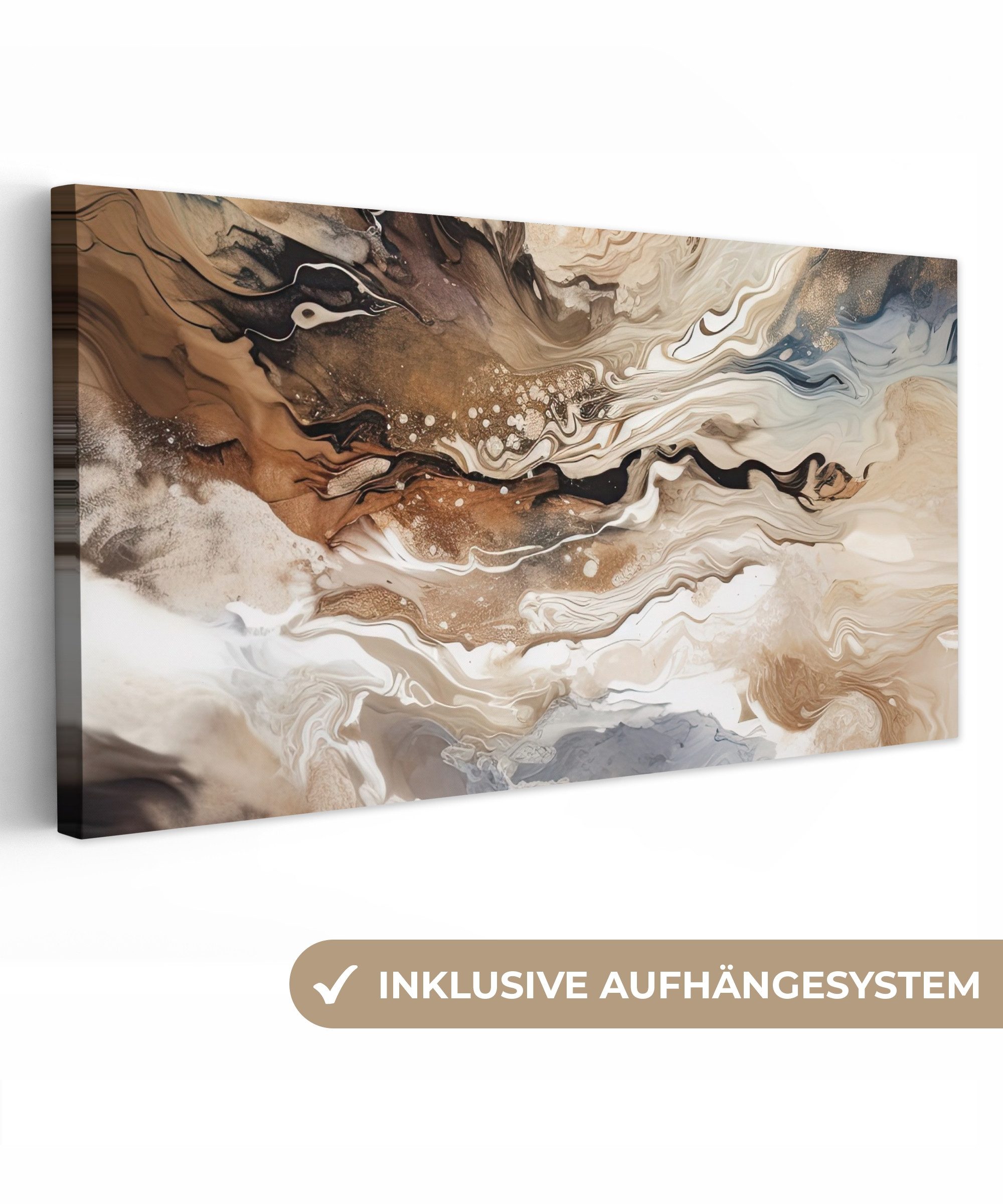 OneMillionCanvasses® Leinwandbild Panorama Abstrakt - Kunst günstig online kaufen