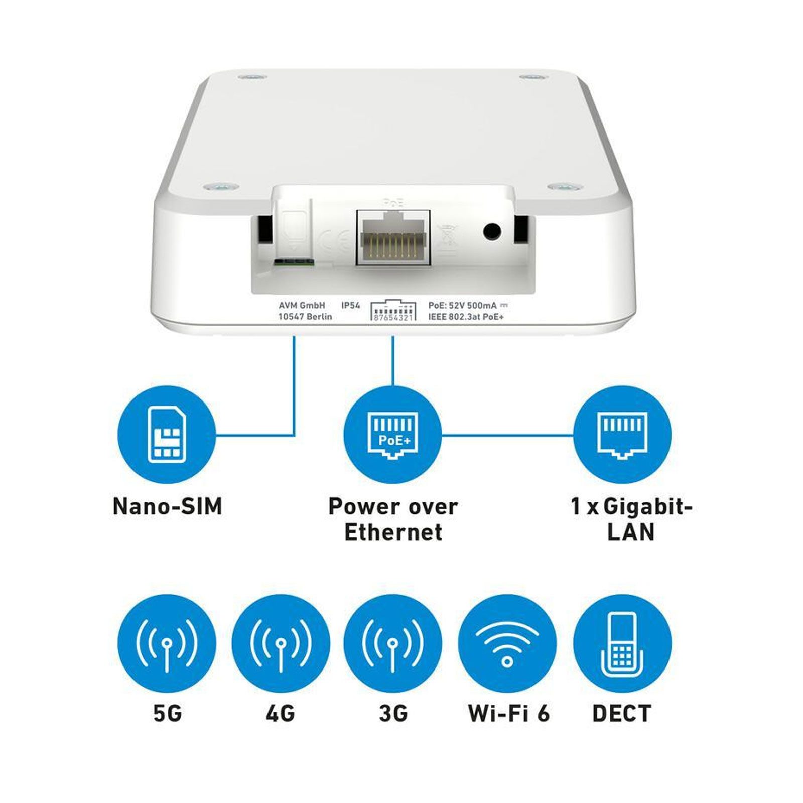 Fritz! FRITZ!Box 6860 5G WLAN-Router, Zukunftssicher mit IPv6