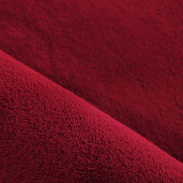 Hochflor-Teppich Unicolor - Einfarbig, Carpettex, Rund, Höhe: 20 mm, Runder Teppich Wohnzimmer Einfarbig Shaggy Flauschiger Felloptik
