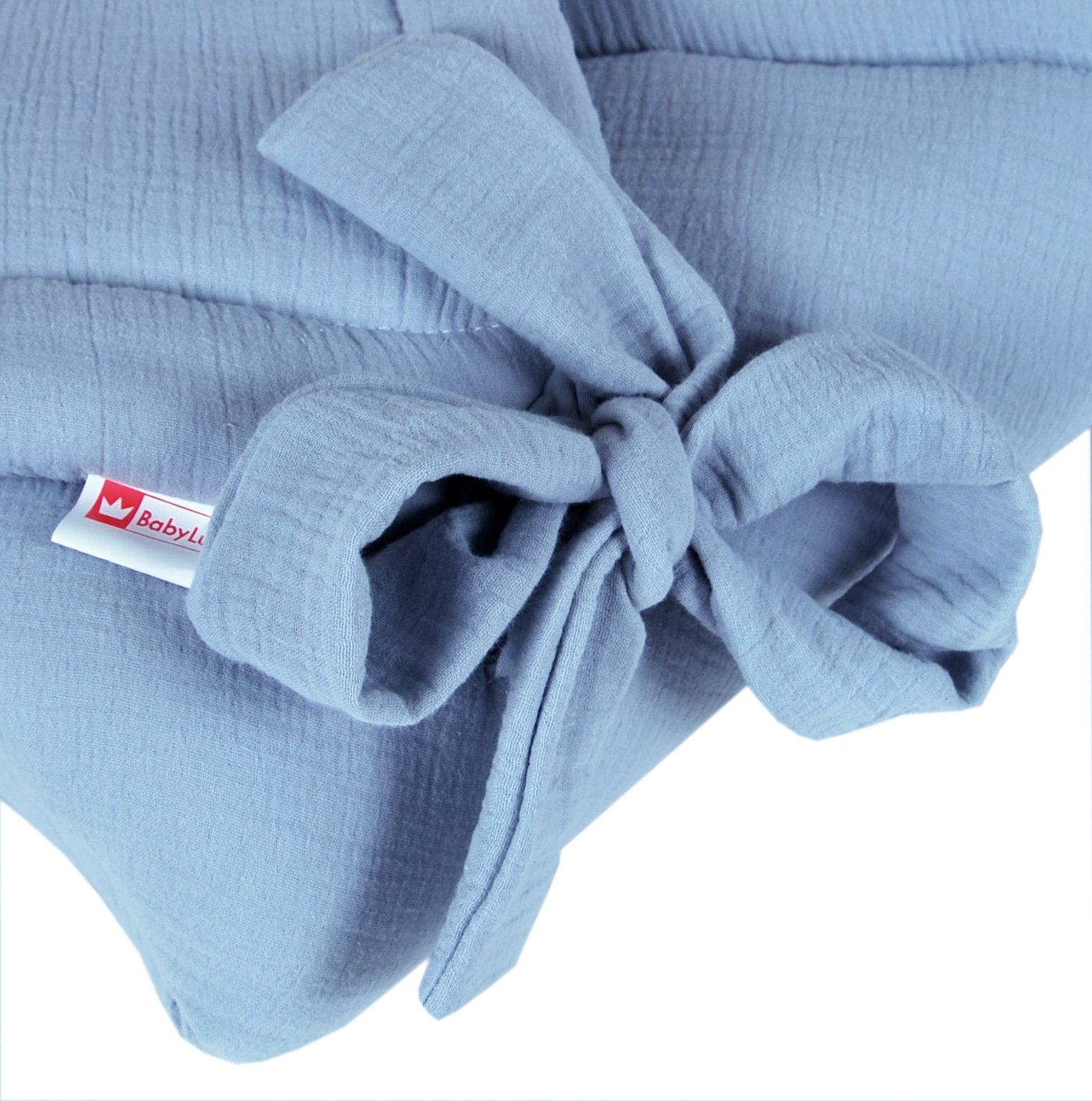 Einschlagdecke BABYLUX Einschlagdecke Musselin BABYHÖRNCHEN 75 x 75 cm Neugeborene, BabyLux, Jeans