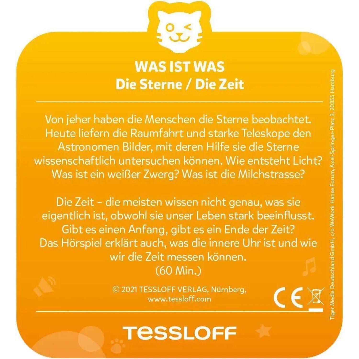 Tiger Media Deutschland GmbH Hörspiel tigercard - WAS IST WAS - Die Sterne/ Die Zeit