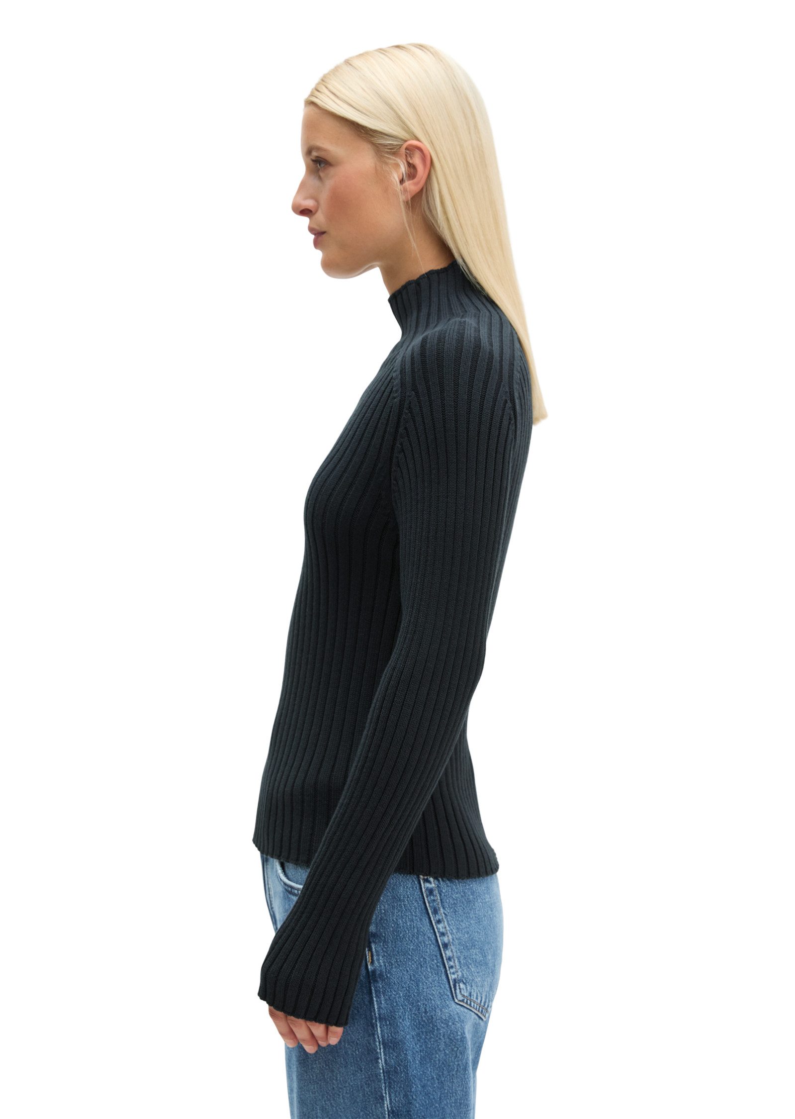 Marc O'Polo Stehkragenpullover aus Heavy Weight Cotton – Bild 2 von 5