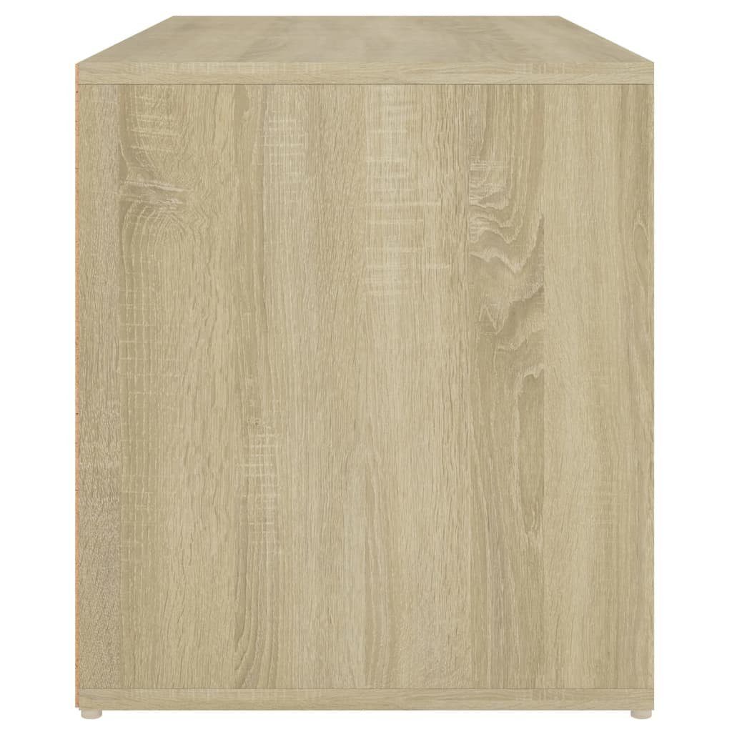 Holzwerkstoff Sonoma-Eiche Flurbank furnicato Truhenbank 80x40x45 cm