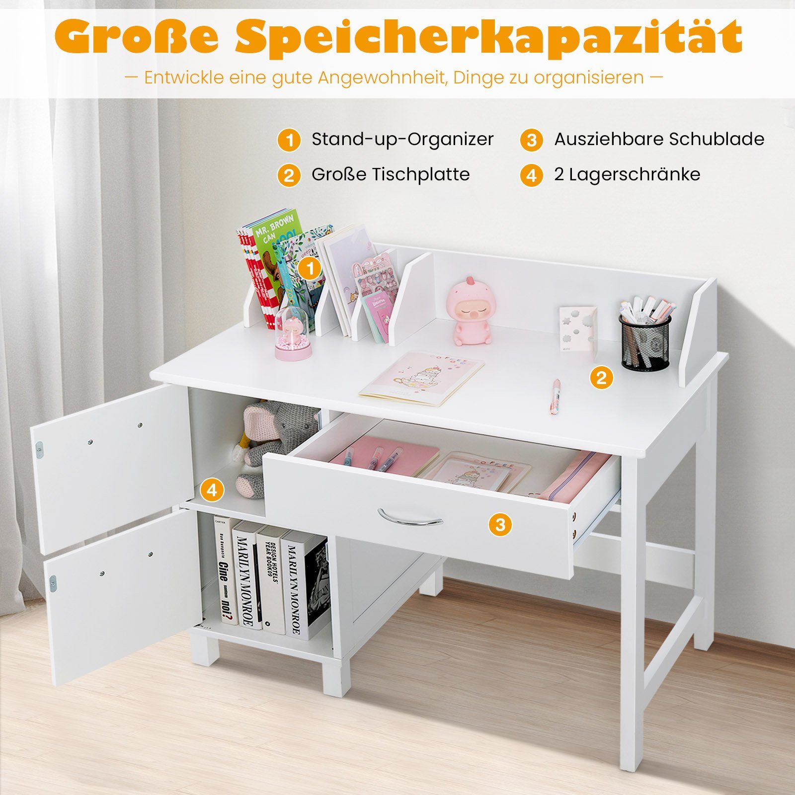 COSTWAY Kindersitzgruppe, (2 tlg), Kindertisch mit günstig online kaufen