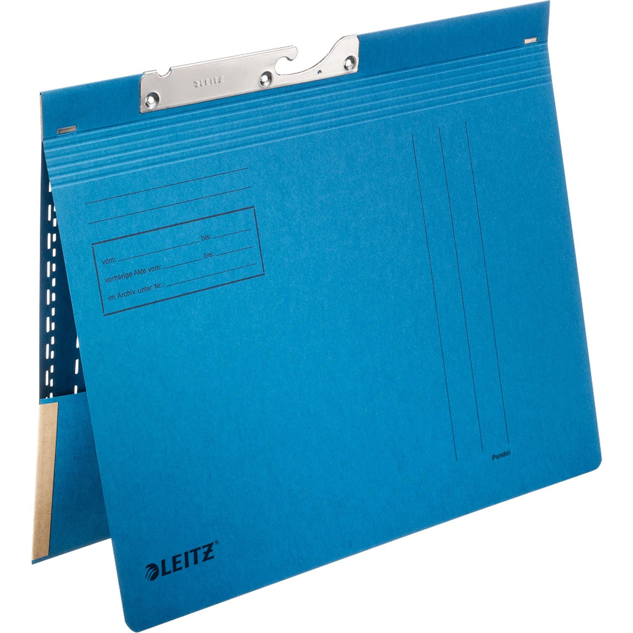 LEITZ Hängeordner LEITZ Pendelhefter m. Tasche blau Pendelhefter m. Tasche kaufm.