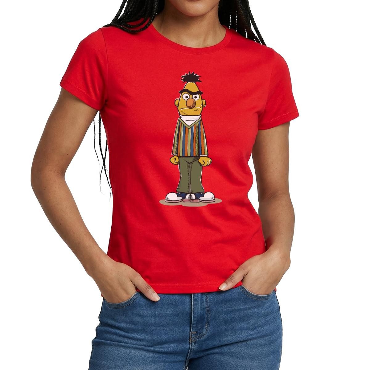 T-Shirt Sesamstraße Bert wütend Frauen T-Shirt