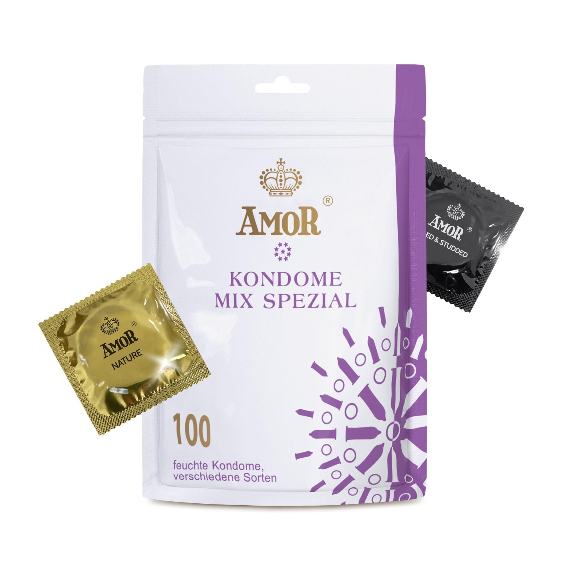 Amor Kondome AMOR Premium Kondome, verschiedene Sorten & Größen, Mix Special