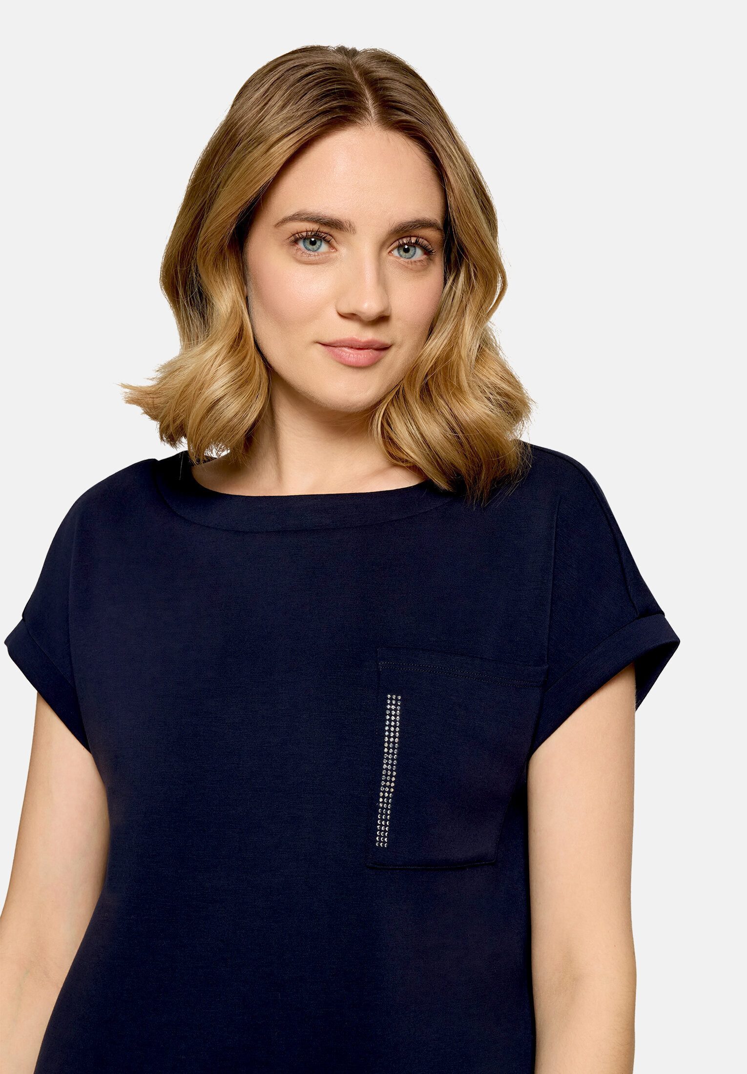 Betty Barclay Kurzarmshirt Damen mit Seitenschlitzen (1-tlg)