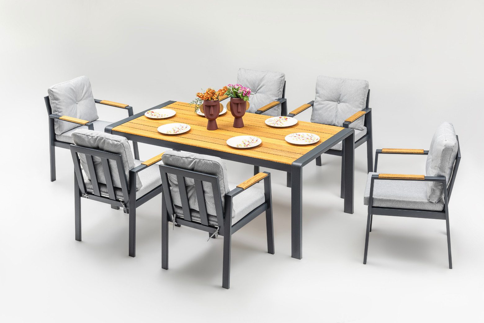 gowoll Gartenlounge-Set Wetterfeste Holz Gartenmöbel Set günstig online kaufen