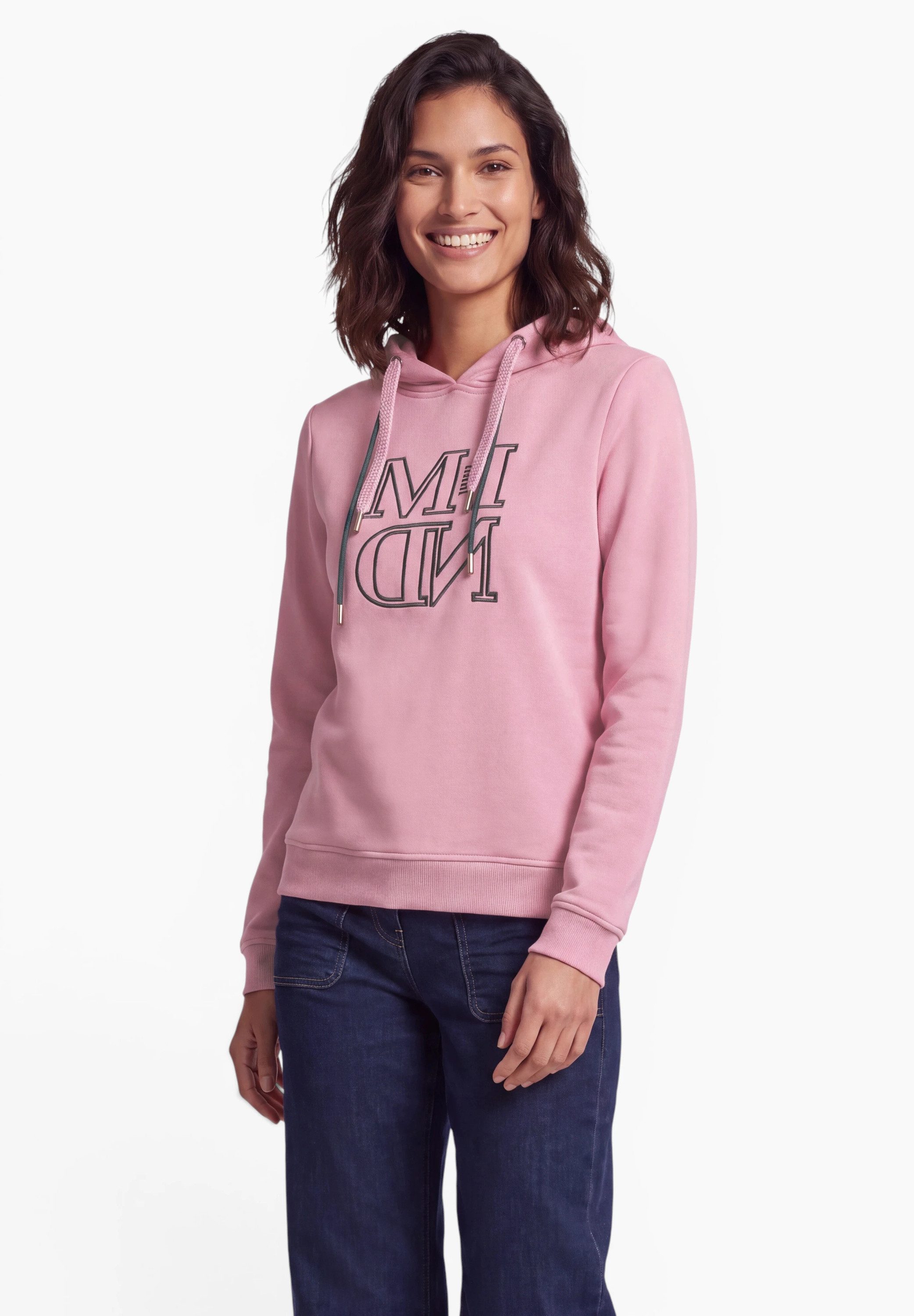 CECIL Hoodie mit elastiksaum