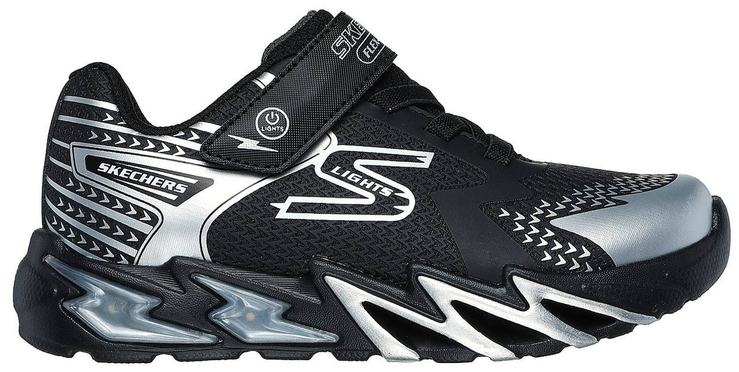 Skechers Flex-Glow Bolt Black / Silver Sneaker