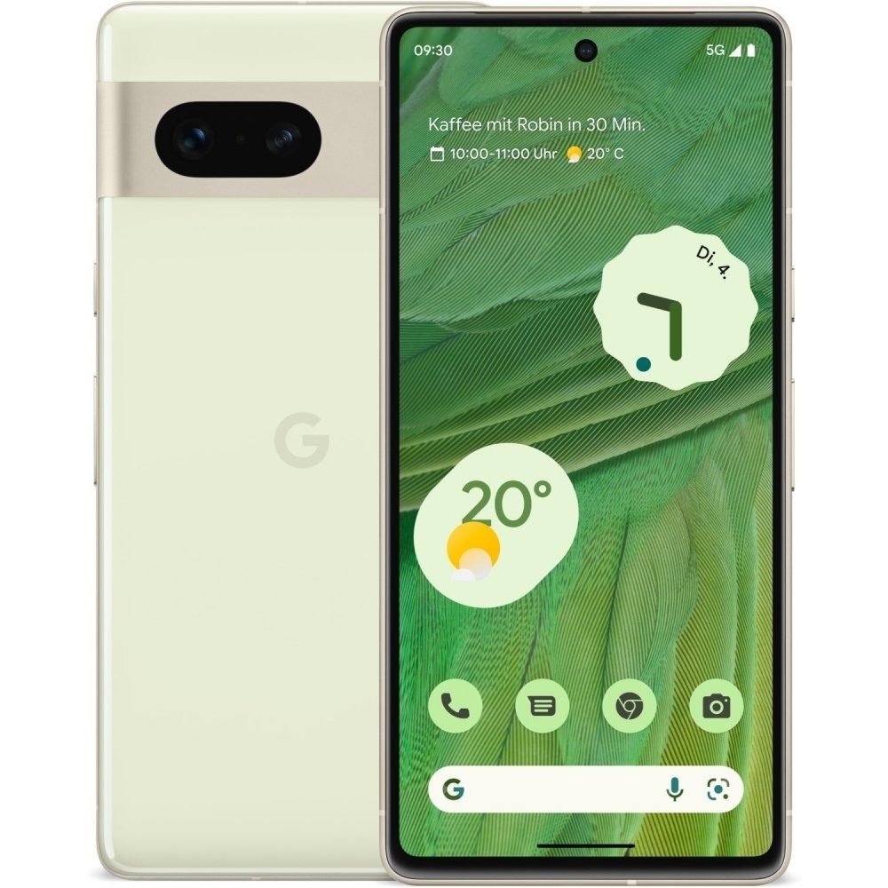 Smartphone Pixel 256 / 8 - GB 256 5G GB GB lemongrass - Smartphone Google 7 Speicherplatz) (6,3 Zoll,