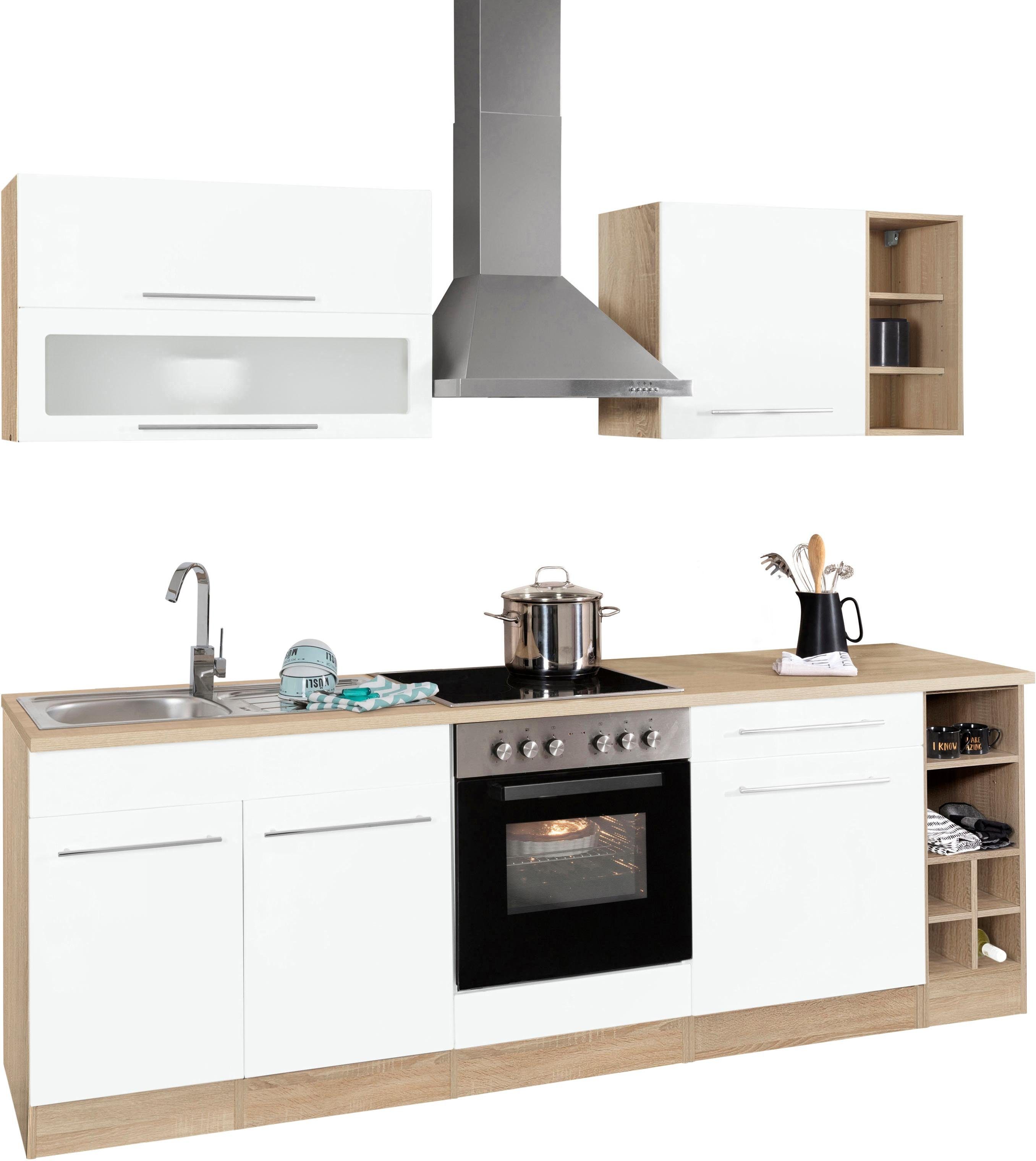 KOCHSTATION Küchenzeile KS-Eton, mit E-Geräten, Breite 240 cm günstig online kaufen