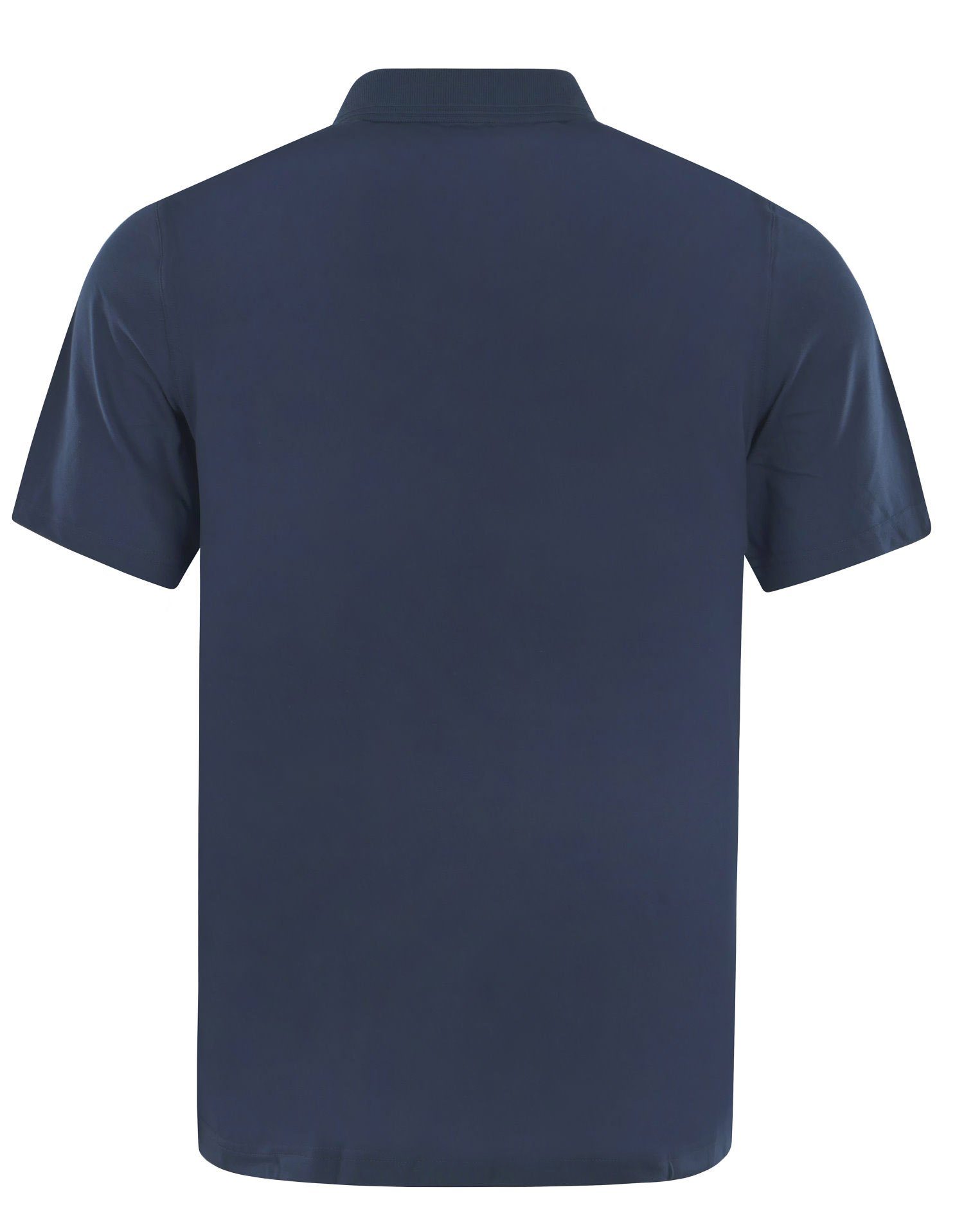 Klassisch Admiralsblau Polo Shirt Hajo Kurzarm 638 Poloshirt (1-tlg) Herren