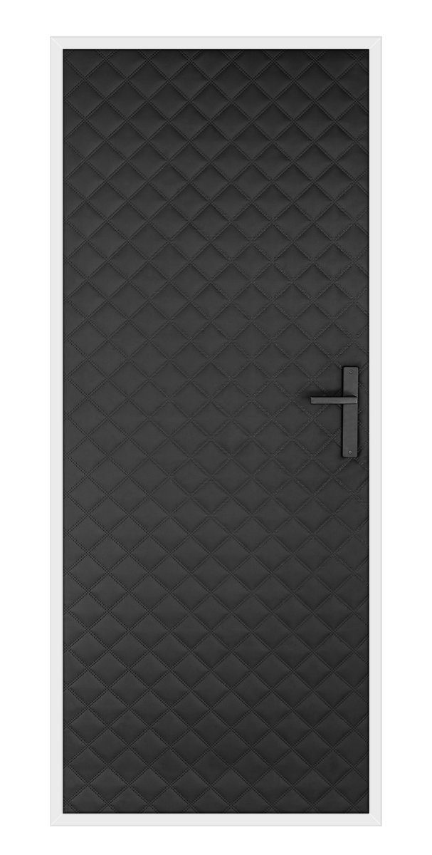 (4) Zimmertür Schallschutz Türpolster Türverkleidung Schwarz Farbe ULTRASONIC Wärmedämmung