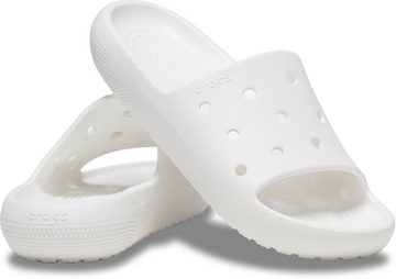 Crocs Classic Slide V2 Badepantolette, Sommerschuh, Poolslides, Schlappen, mit Lüftungsöffnungen, G-Weite