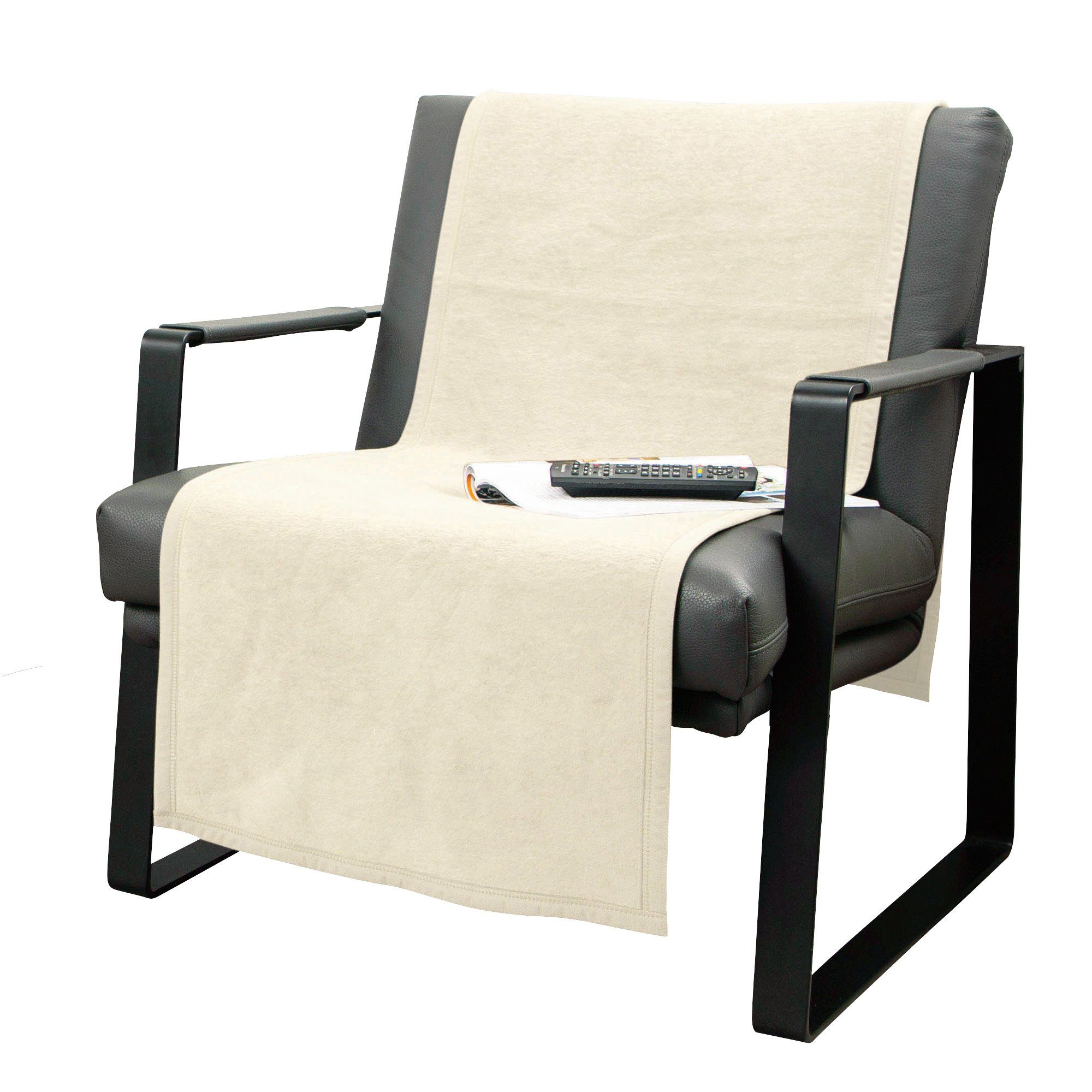 Erwin Müller Sofaläufer Sessel- und Sofaschoner "Triest", Baumwollmischung Uni