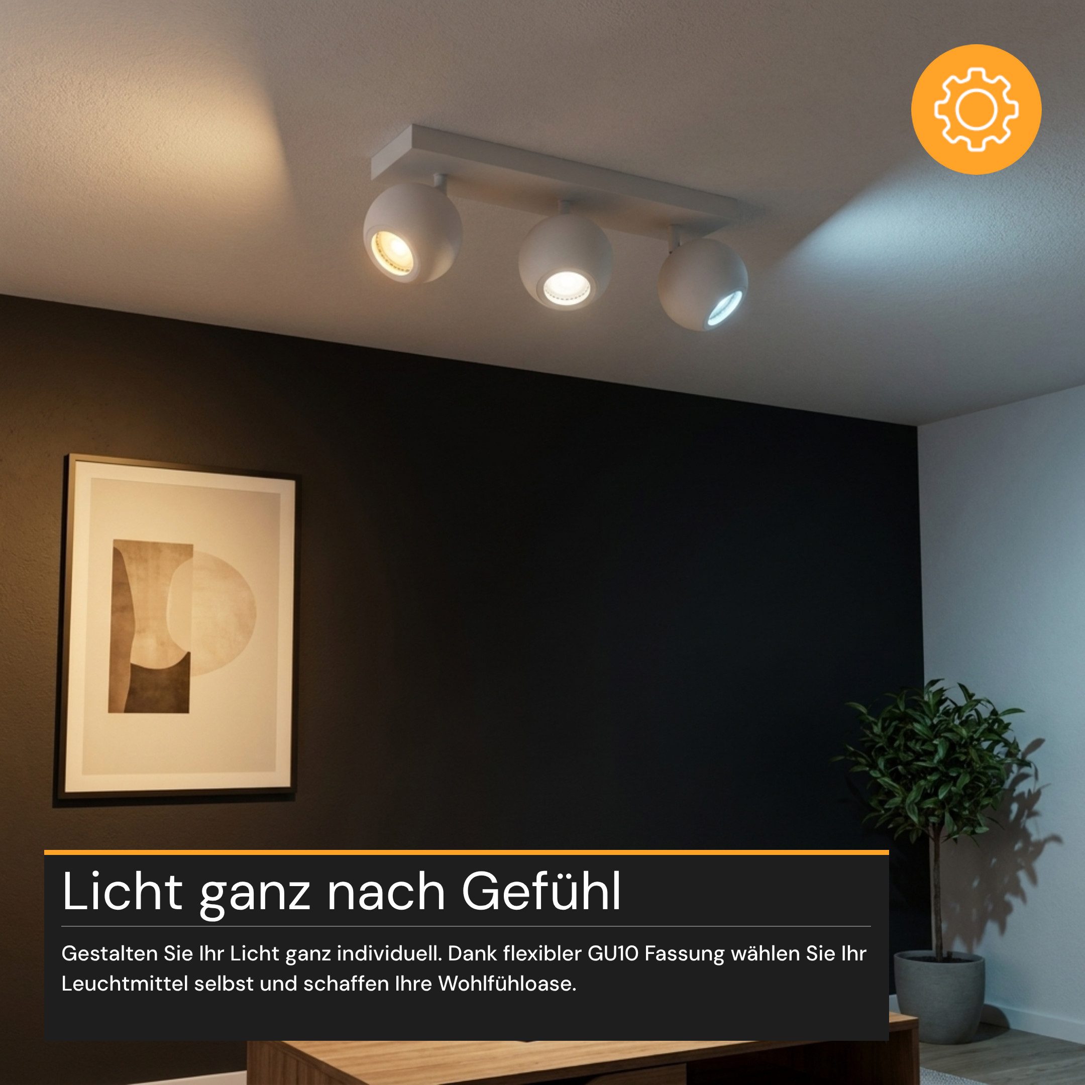 ENOVALITE LED Aufbaustrahler ENOVALITE LED Aufbauspot 21 W weiß – Bild 5 von 5