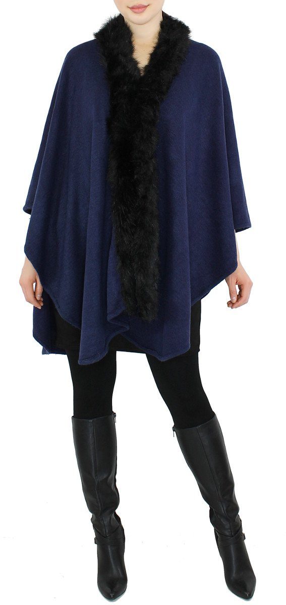 dy_mode Strickponcho Damen Strickponcho Umhang Strickmantel günstig online kaufen