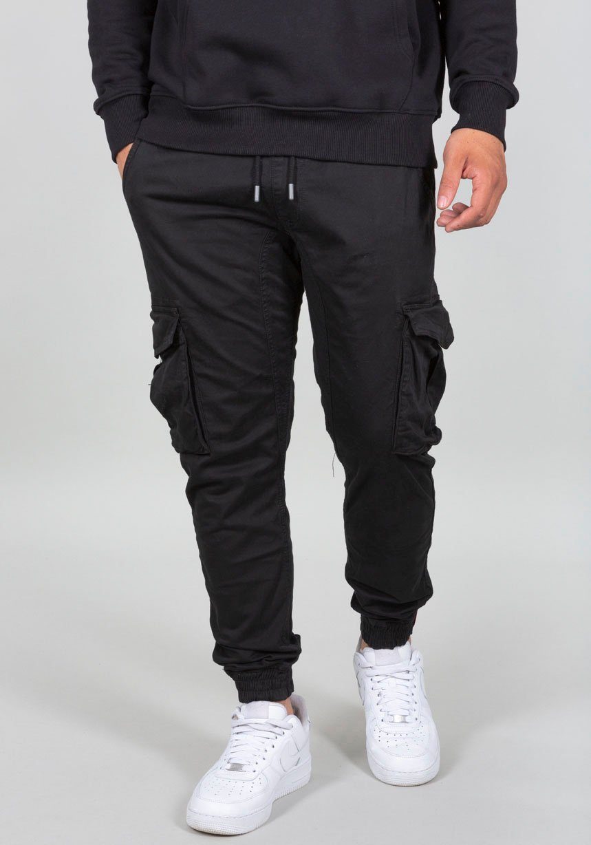 Industries Cargohose Twill Alpha black Cotton Jogger