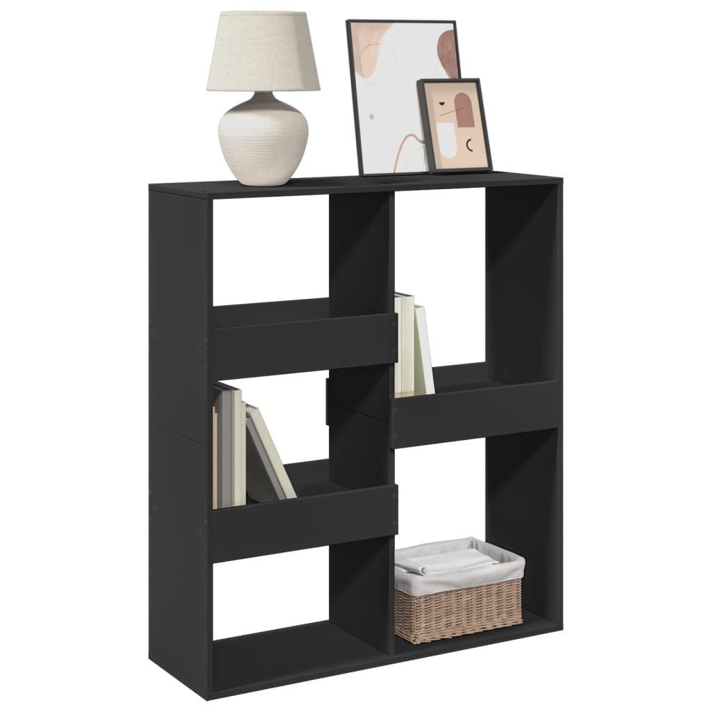 vidaXL Bücherregal Bücherregal/Raumteiler Schwarz 100x33x115 cm, günstig online kaufen