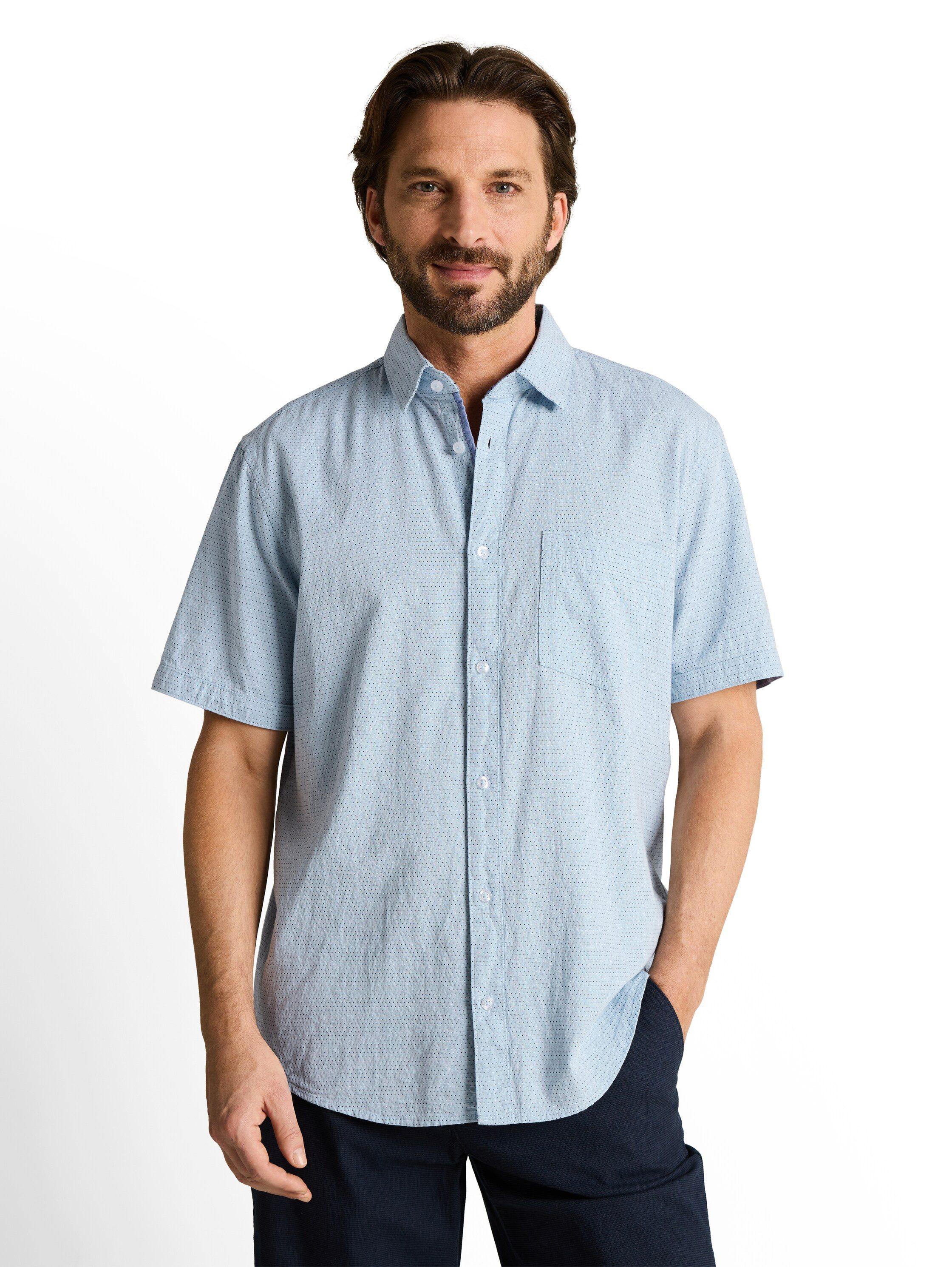 TOM TAILOR Kurzarmhemd mit Minimalprint