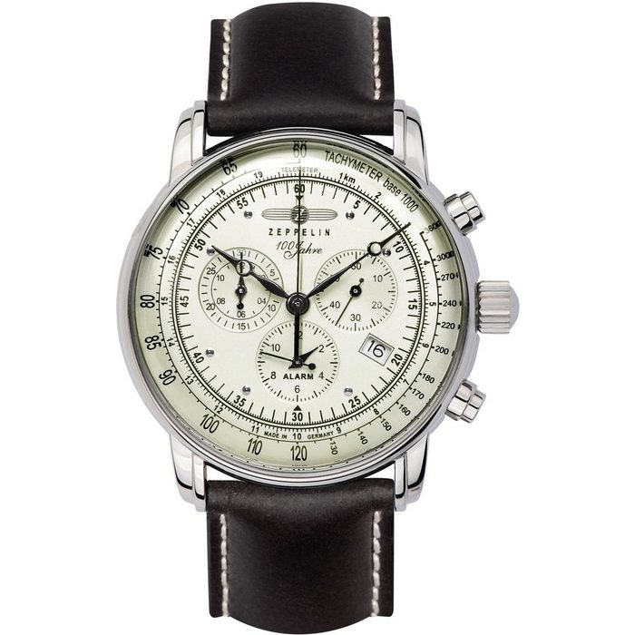 ZEPPELIN Chronograph 100 Jahre Zeppelin 8680-3 Made in Germany