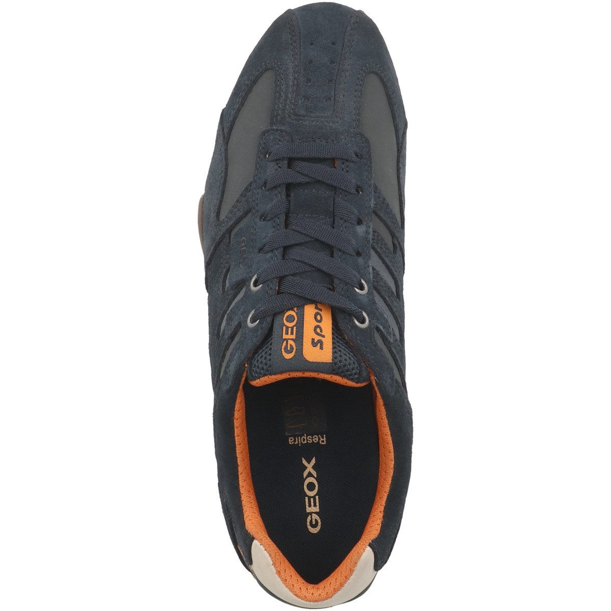 Geox U Snake K Herren Sneaker Turnschuhe, Sportschuhe, Freizeitschuhe, Halbschuhe, Schnürschuhe