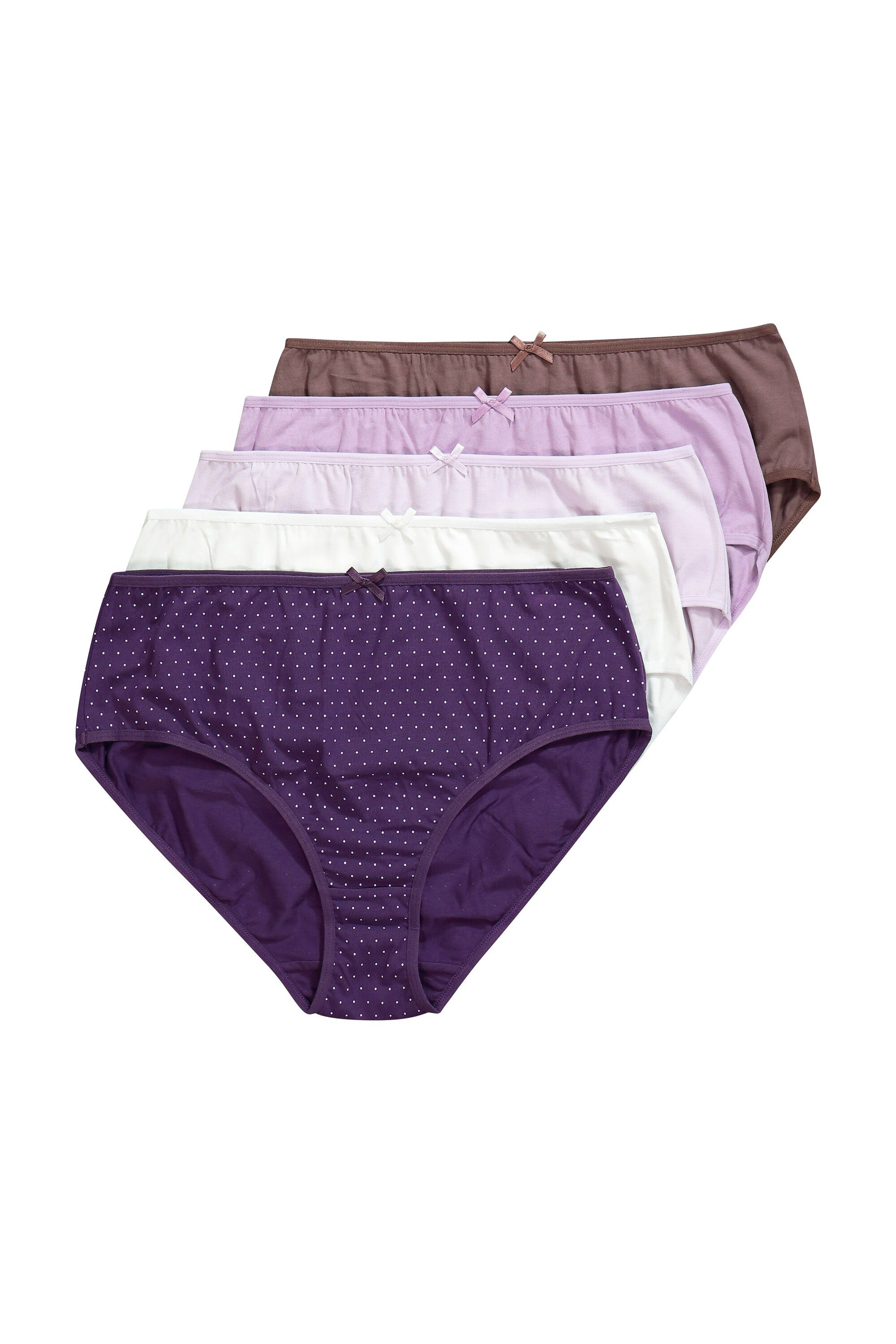 Midislip Midislips 5er-Pack Punkte/einfarbig