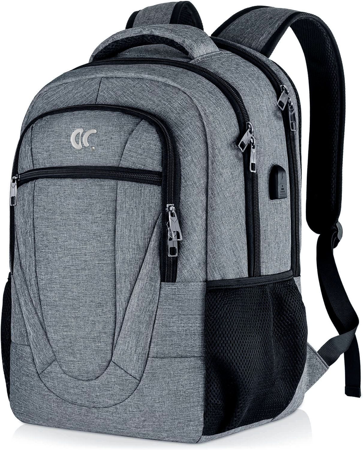 OKWISH Laptoprucksack Rucksäcke Schulrucksack Business Rucksack Freizeitrucksack (Notebook Tasche Uni Rucksack, 1-tlg., Anti-Diebstahl, Backpack mit Laptopfach, Sportrucksack, mit USB-Anschluss), Herren Damen Jungen Teenager Arbeit Reisen