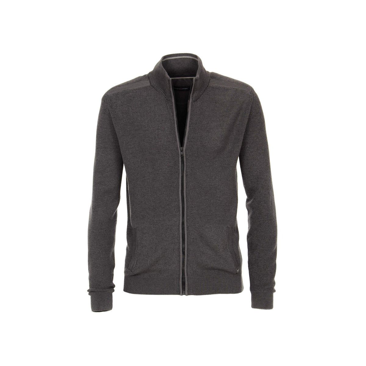 CASAMODA Strickjacke silber regular (1-tlg)