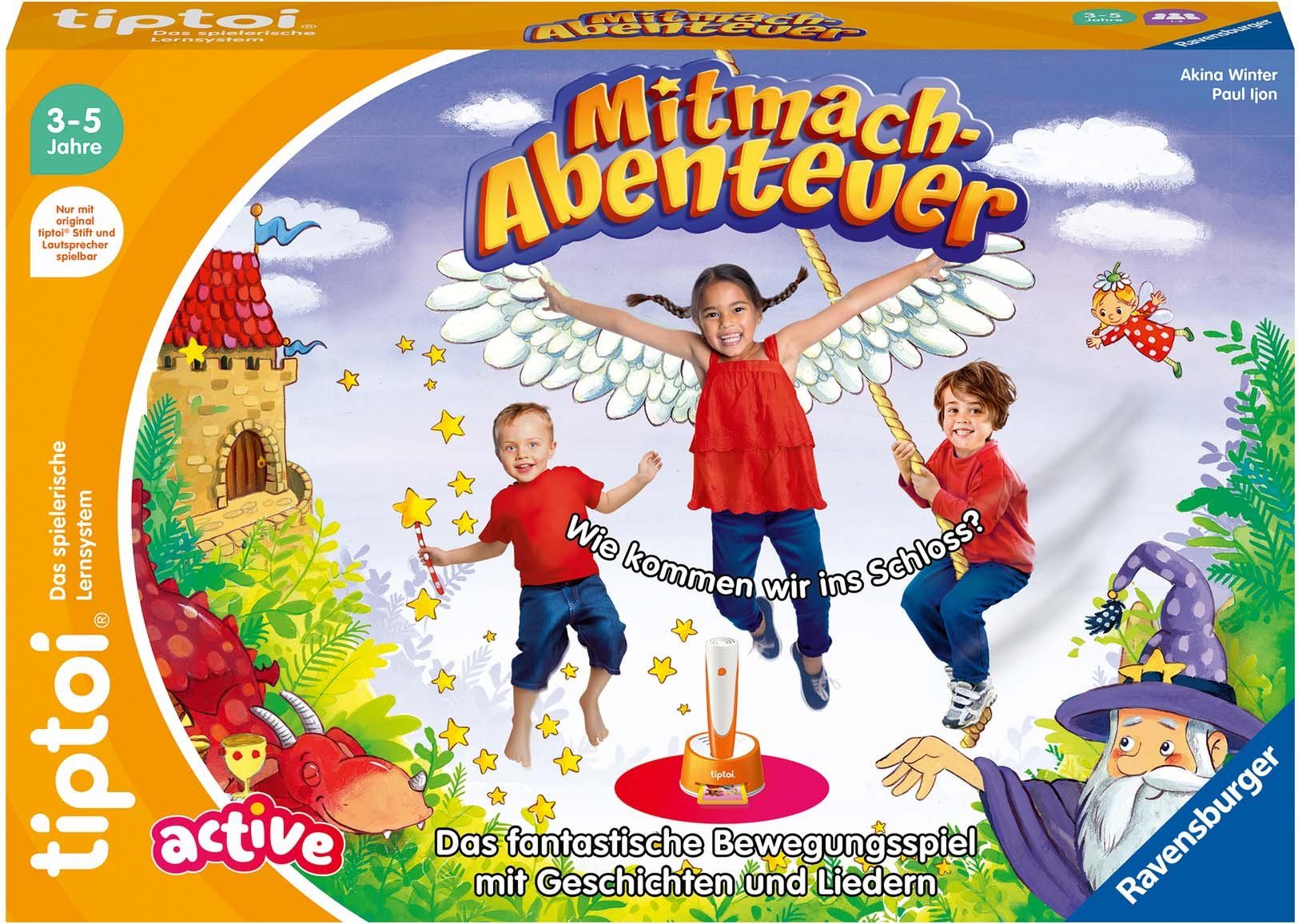 Ravensburger Spiel tiptoi® ACTIVE Mitmach-Abenteuer, Bewegungsspiel, Made in Europe