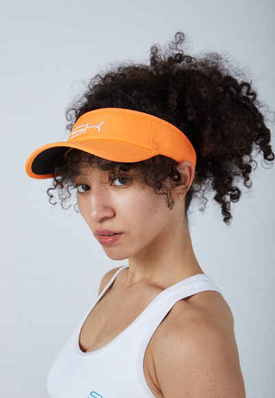 SPORTKIND Visor Tennis Sun Visor Sonnenschild unisex, verstellbare Größe orange