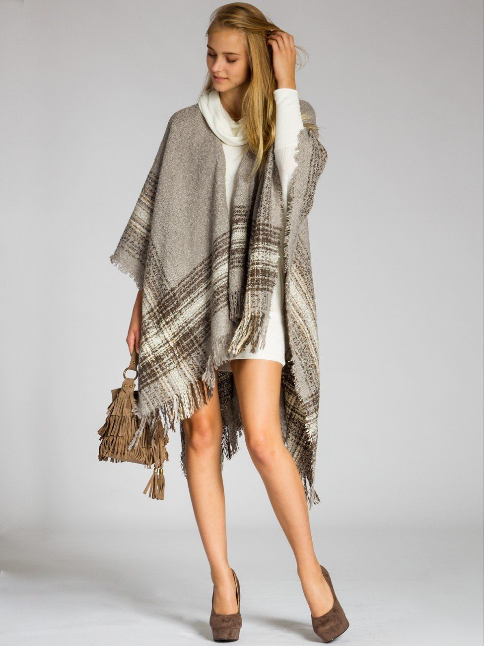 Caspar Poncho Caspar PON010 Damen Poncho