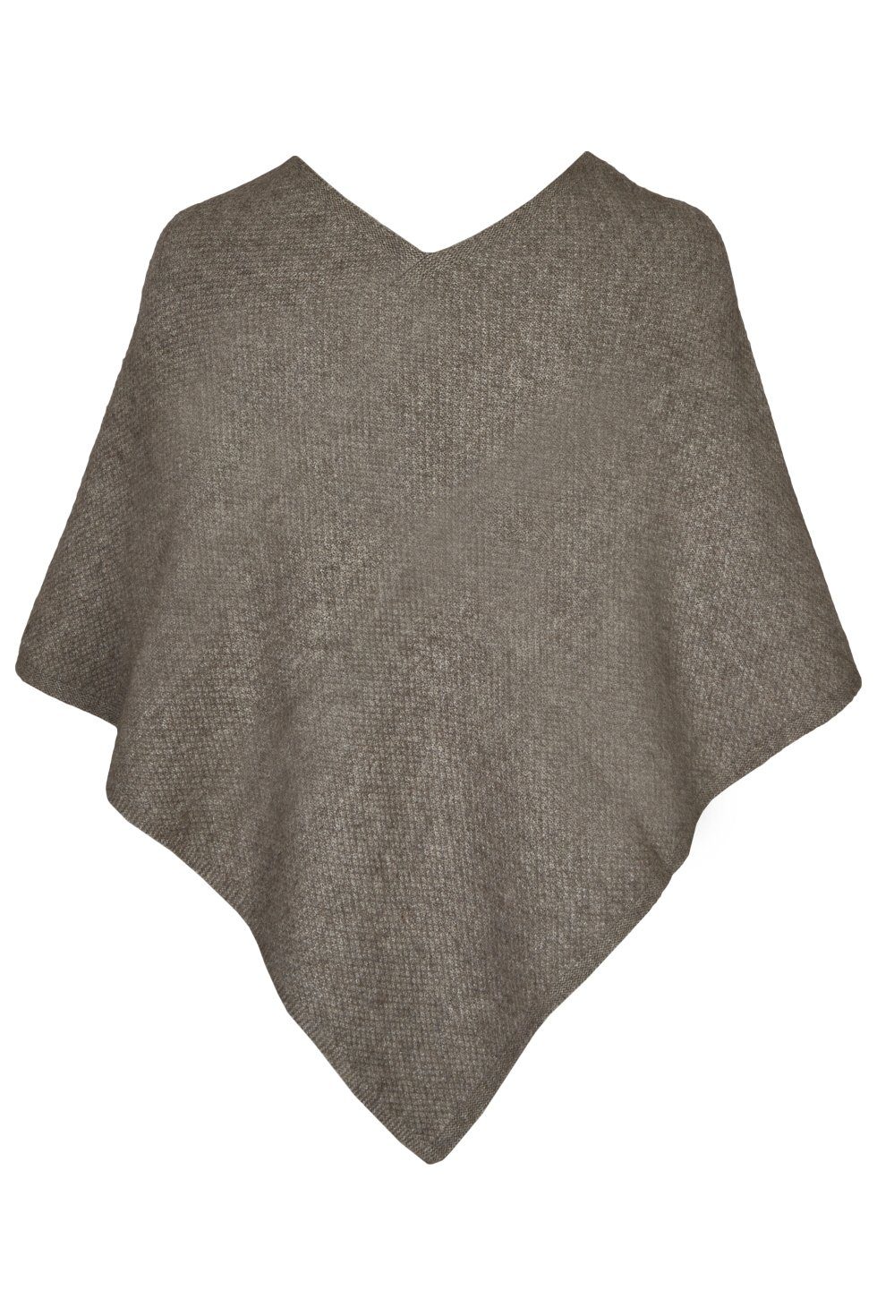 Knitwear Koru Possumhaarfaser Strickponcho aus Koru Unifarben Merino Poncho der Possum Mist