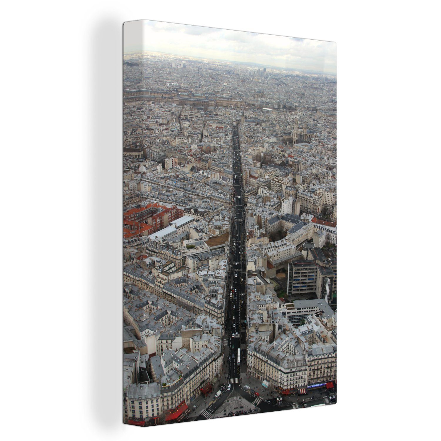 OneMillionCanvasses® Leinwandbild Luftaufnahme der französischen Stadt Rennes, (1 St), Leinwandbild fertig bespannt inkl. Zackenaufhänger, Gemälde, 20x30 cm