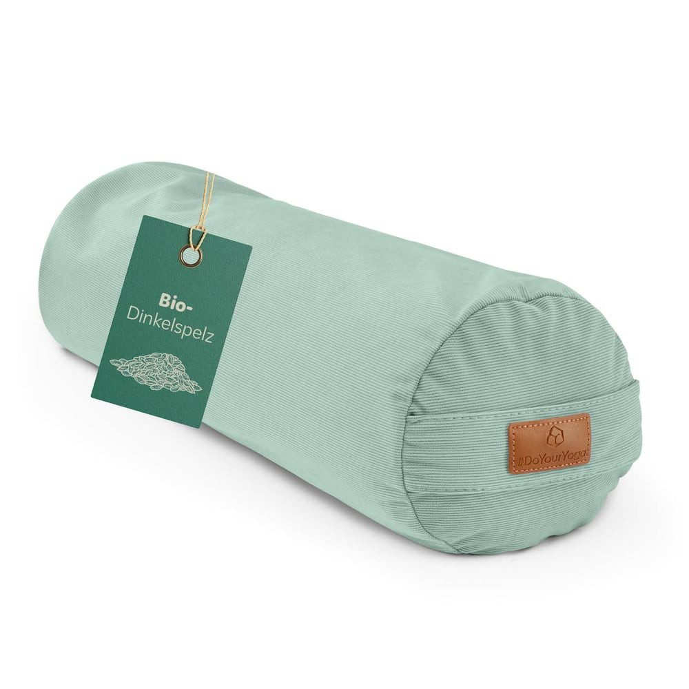 #DoYourYoga Yoga Bolster Yoga-Bolster Tarik - gefüllt mit Bio-Dinkelspelz, Bodensitzkissen Asanas Meditation Pilates Körper Geist 68x22x22cm