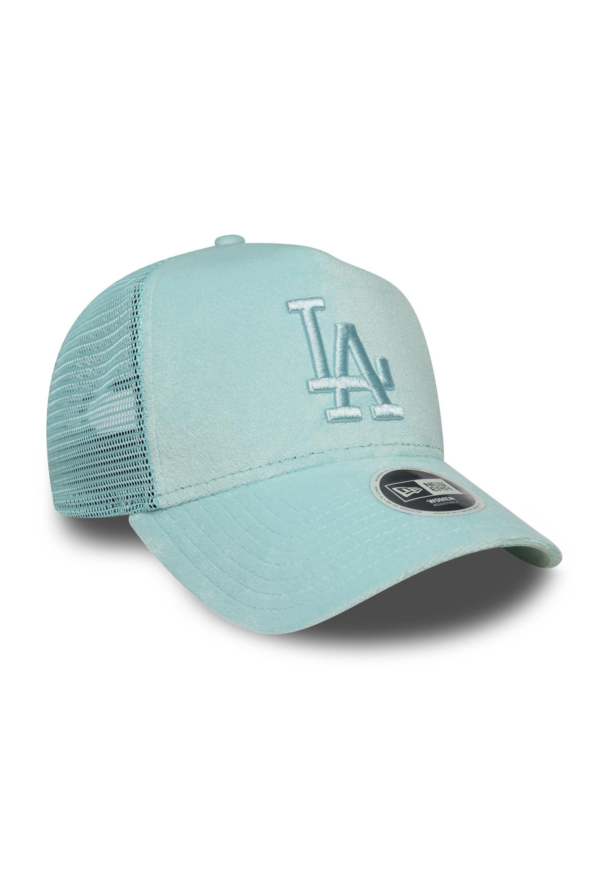 New Era Baseball Cap Los Angeles Dodgers MLB Womens Velour Blau Verstellbare A-Frame Damen (1-St)