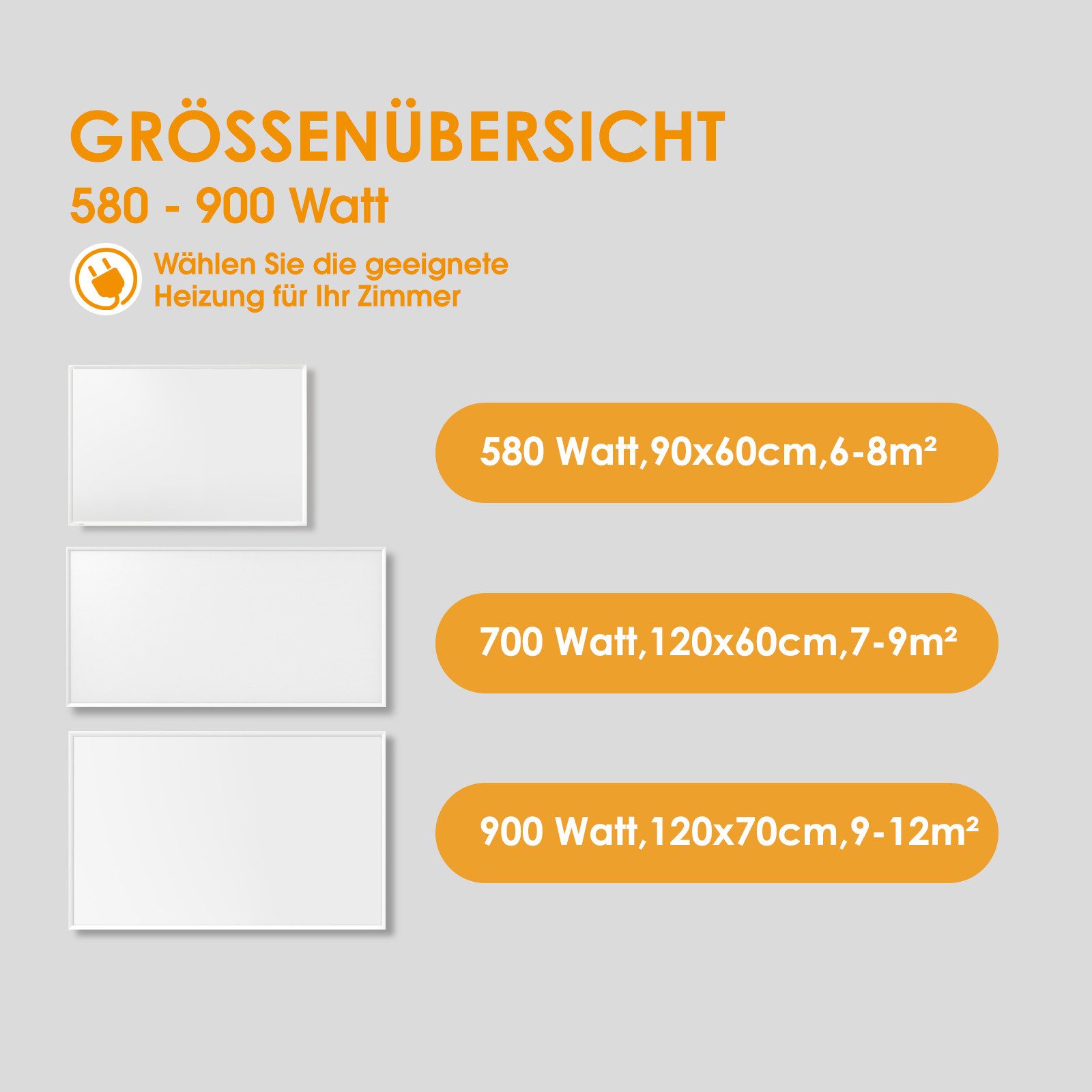 Byecold Infrarotheizung Standgerät mit Thermostat, Überhitzungsschutz, mit Fernbedienung, Energieeinsparend, Heizpaneel