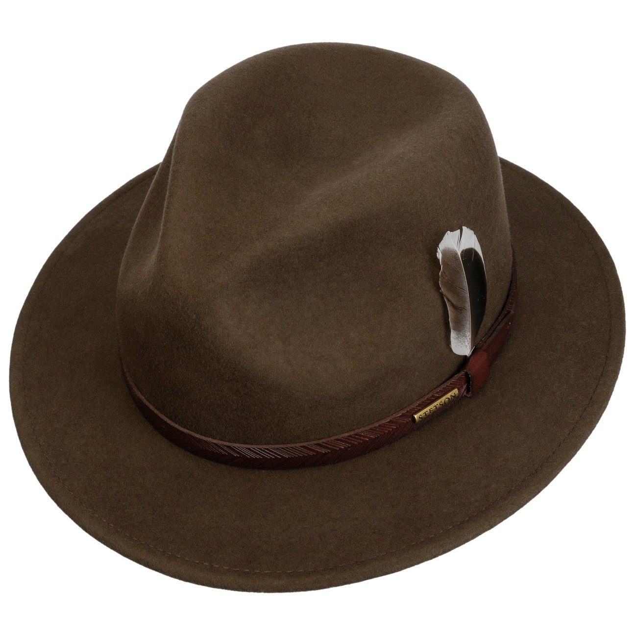 Stetson Filzhut (1-St) Wollfilzhut mit Lederband