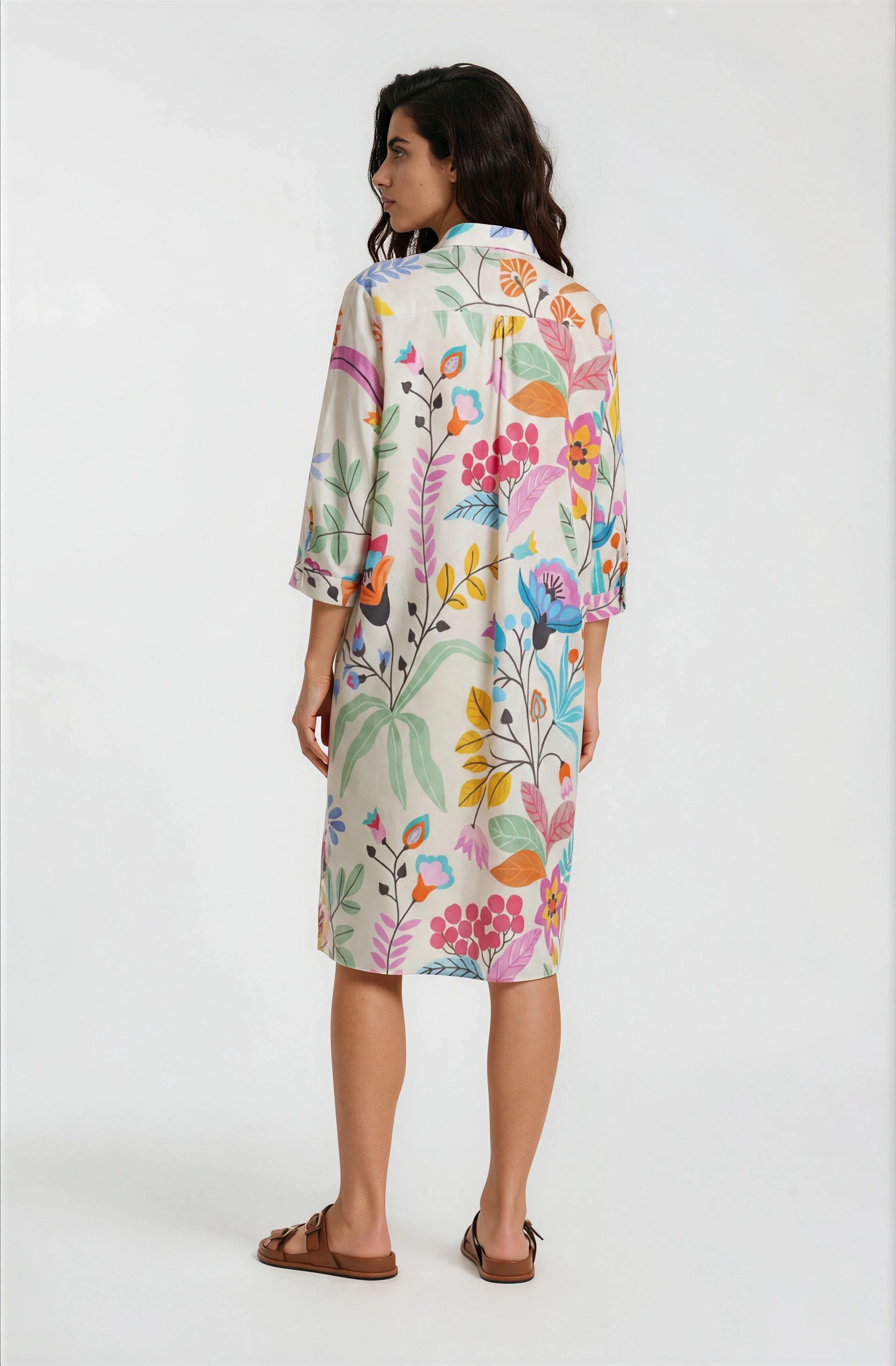 Milano Italy Sommerkleid aus Baumwolle – Bild 4 von 5