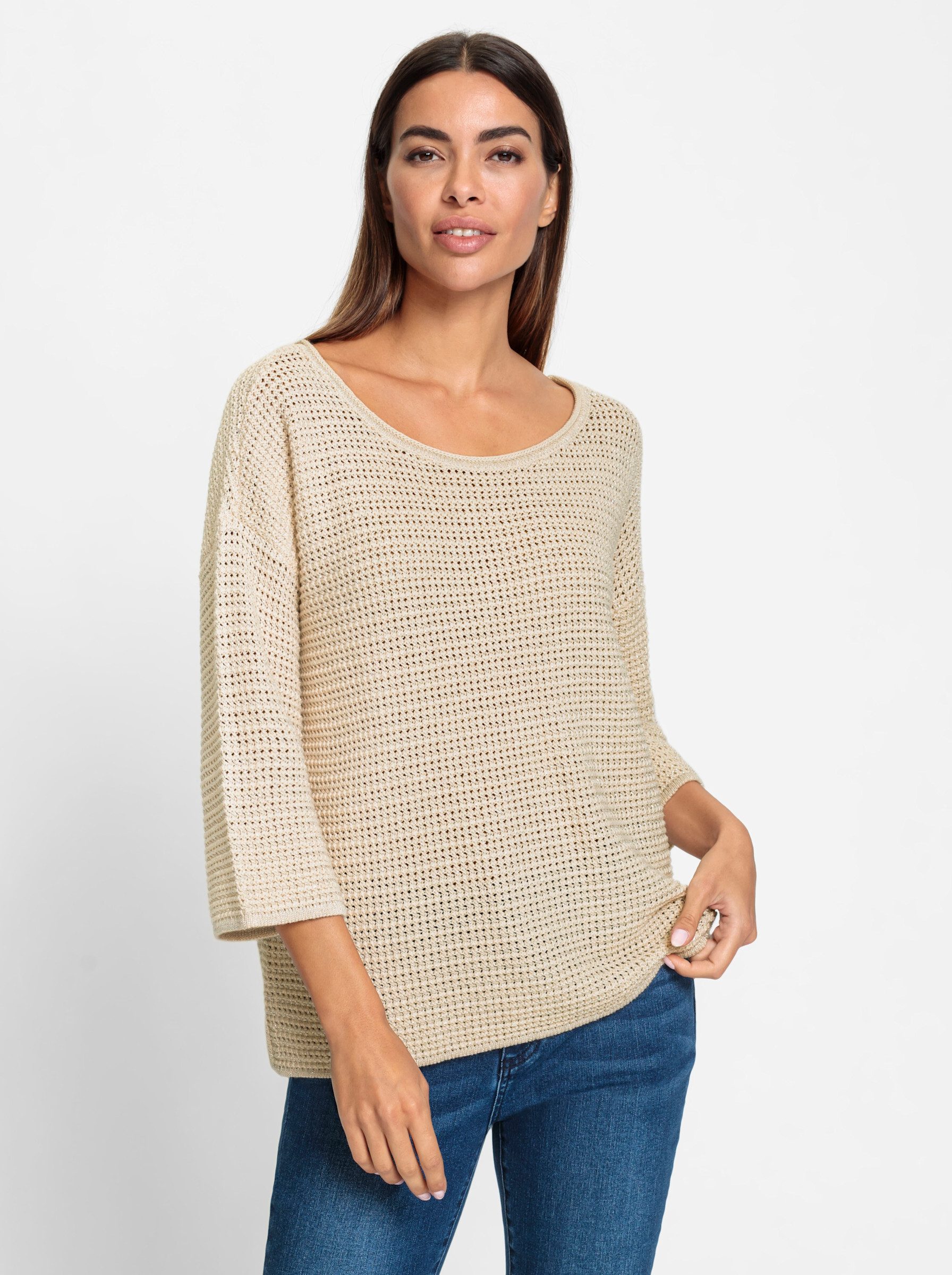 heine Strickpullover Pullover 3/4-Arm