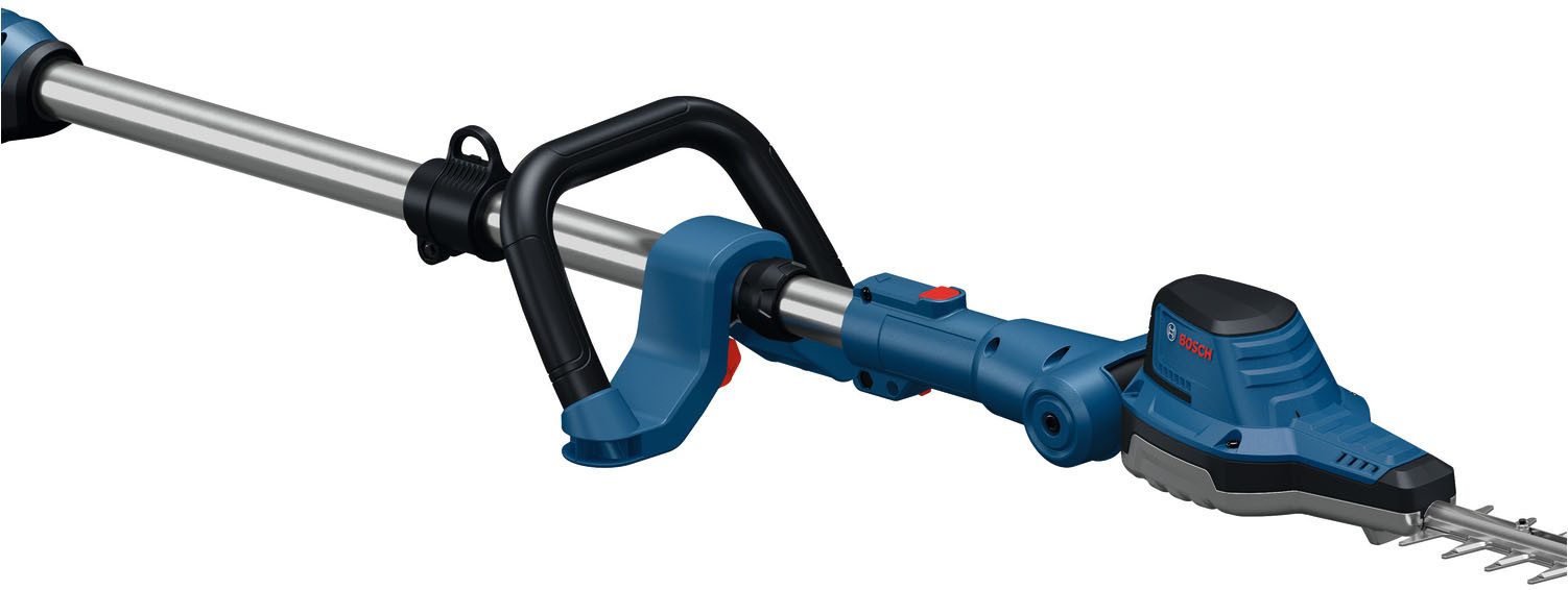 Bosch Professional Akku-Heckenschere GHE18V-50FP, (ohne Akku und Ladegerät), Stabheckenschere zum Trimmen von hohen Hecken und kleineren Büschen