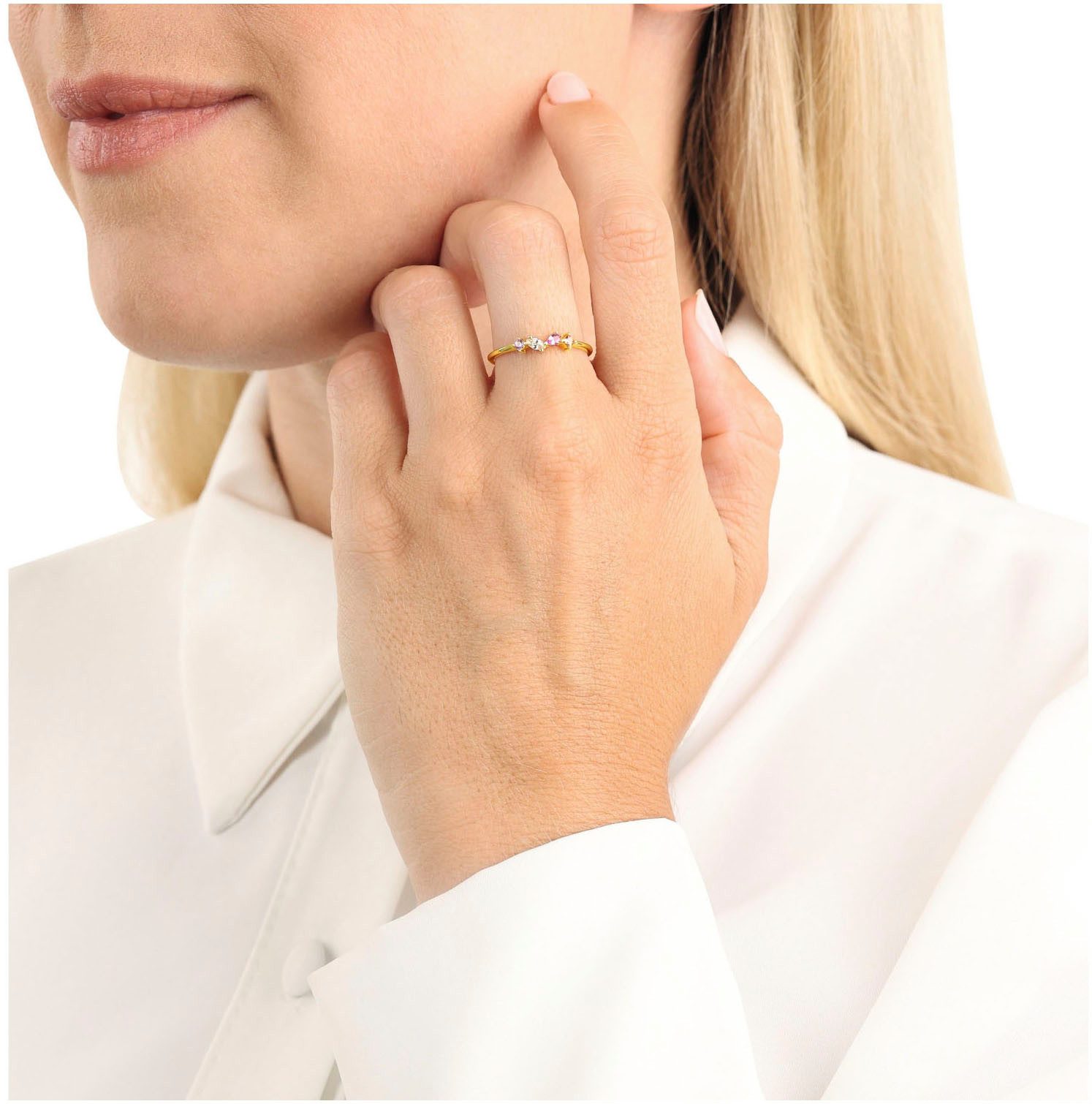 Amor Fingerring, mit Zirkonia (synth)