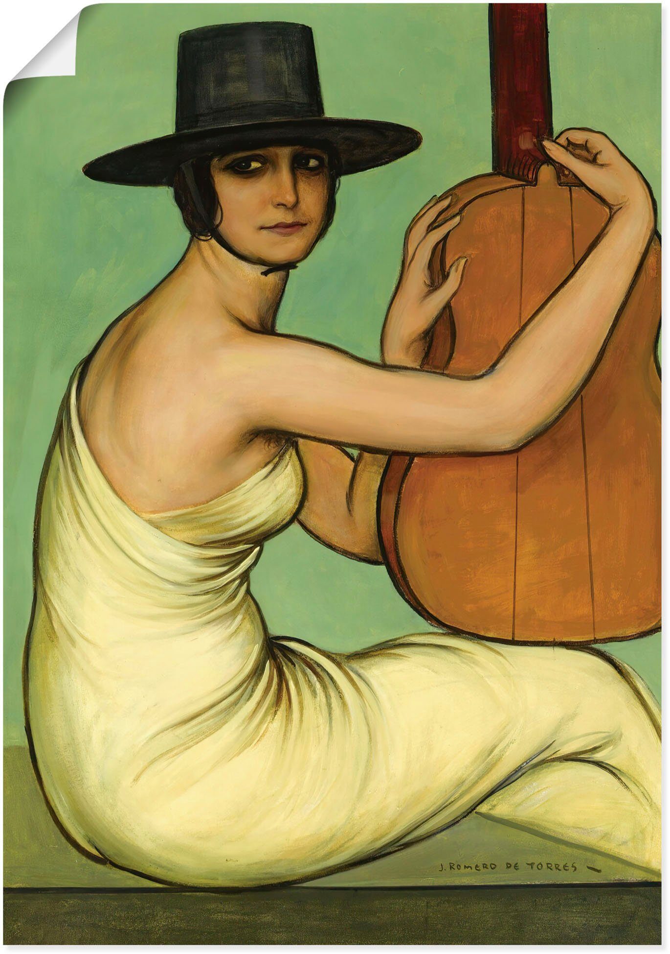 Poster oder Wandbild versch. (1 Musikern La 1925., von St), Größen als berühmten Bilder Leinwandbild, Alubild, in Wandaufkleber Dora Artland Cordobesa.