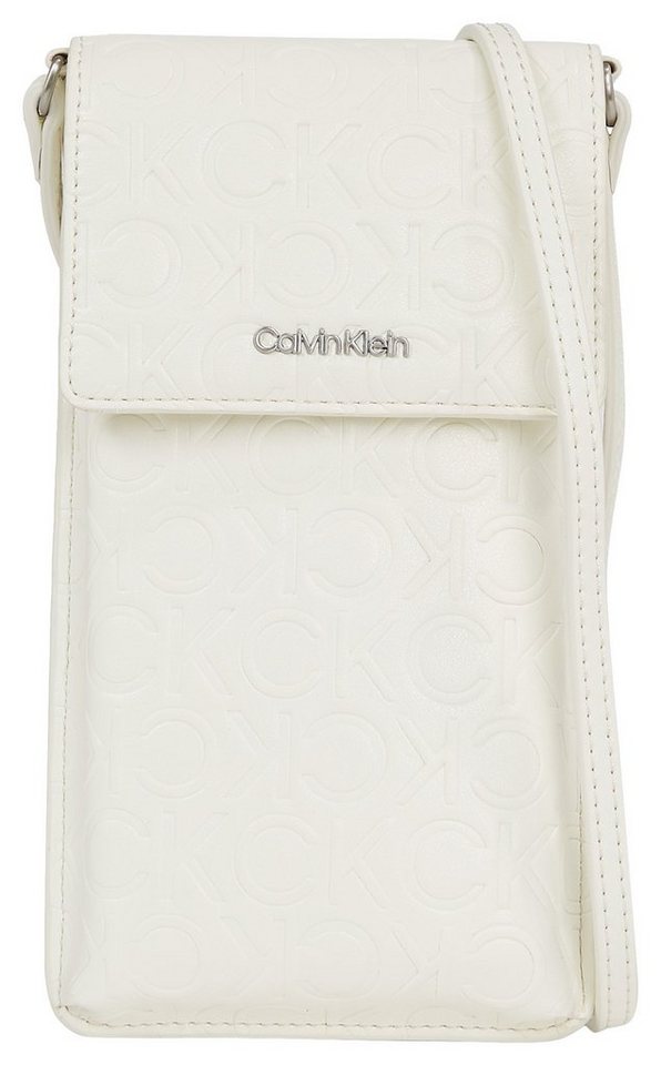 Calvin Klein Handytasche CK MUST PHONE POUCH XBODY-EMB MN, mit Allover- Logoprägung