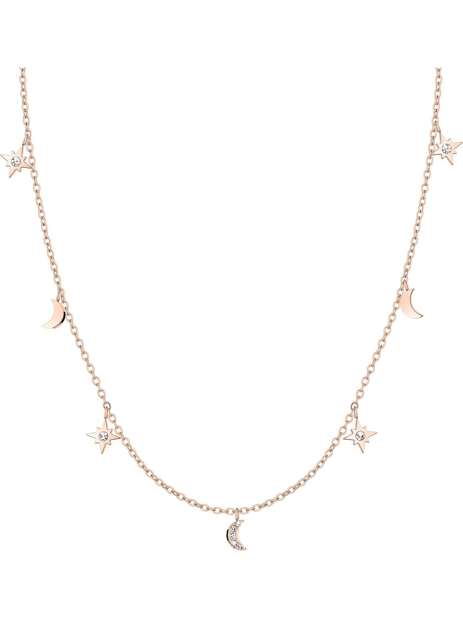 Edelstahlkette Tamaris Damen-Kette Edelstahl Zirkonia