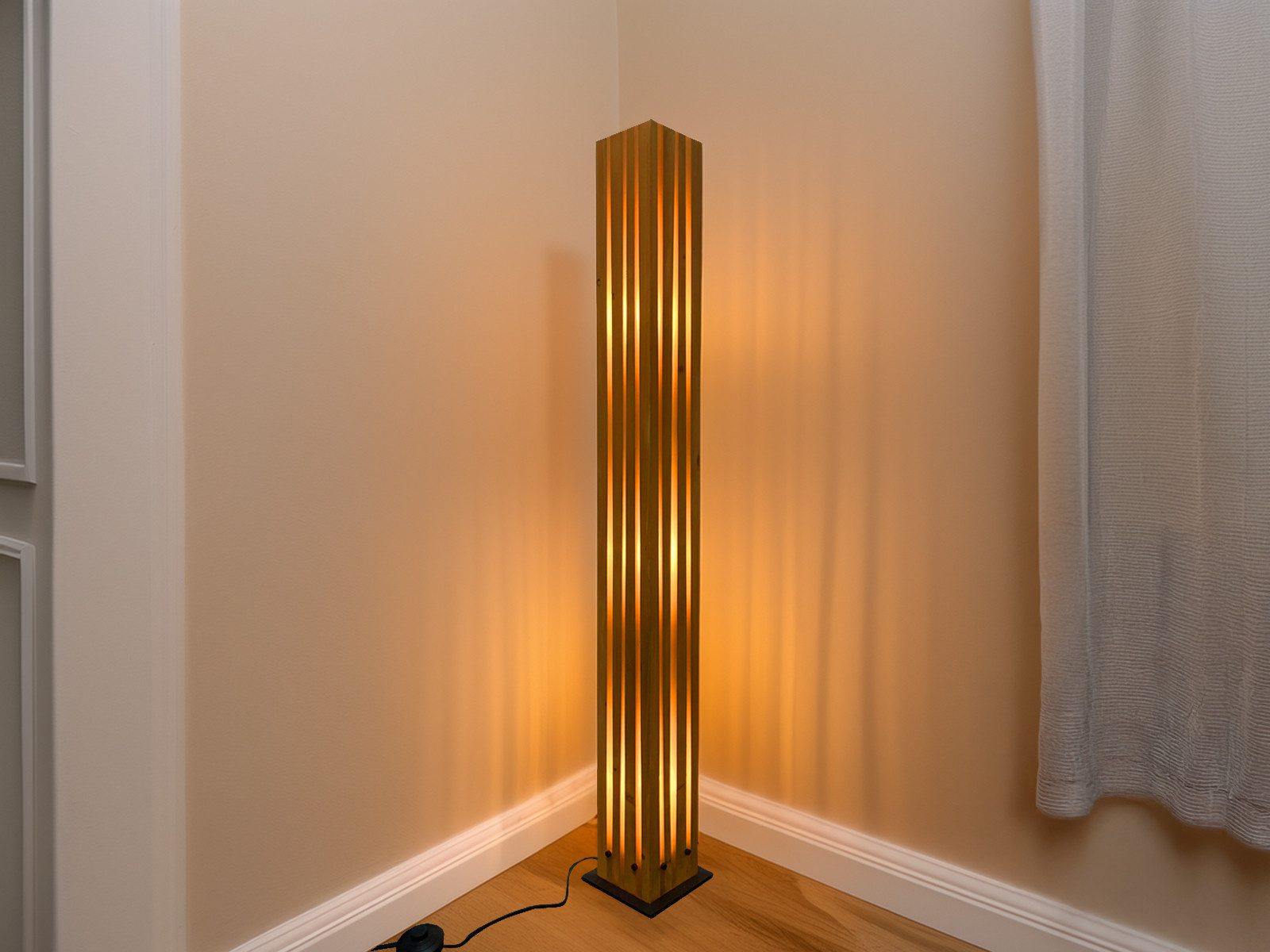 TRIO Leuchten LED Stehlampe, Dimmfunktion, LED wechselbar, warmweiß, kleine stehend-e Stehleuchte skandinavisch für Zimmer-ecke, Höhe 120cm