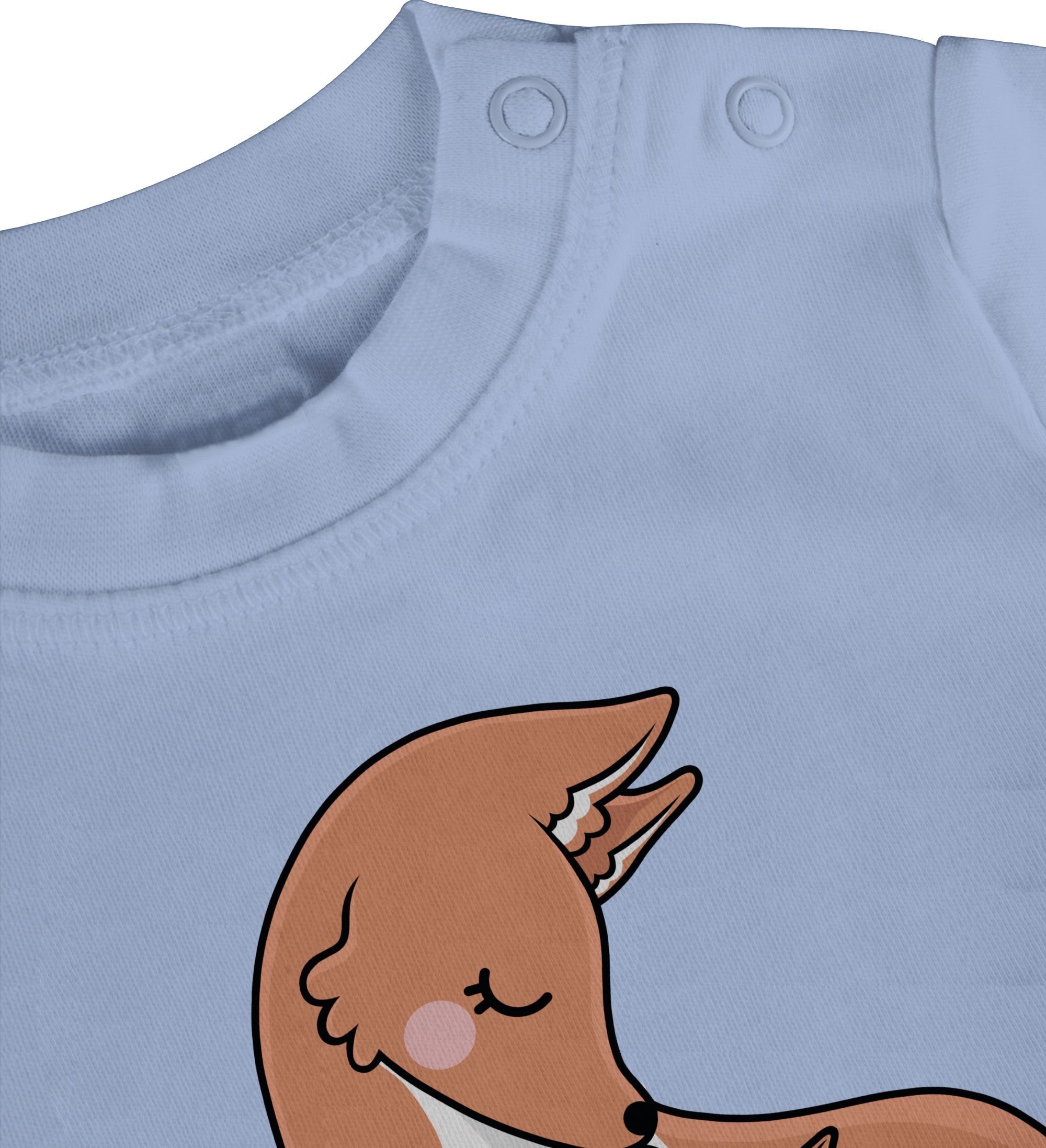 Babyblau Muttertag Shirtracer 3 Unser erster T-Shirt I Füchsen Muttertagsgeschenk