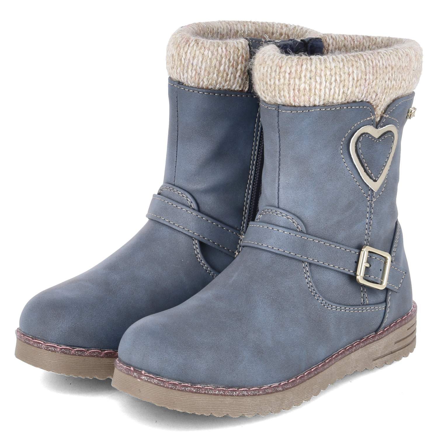 Indigo Indigo Winterstiefel 454185000/808 Unisex Textil & Synthetik blue Schlupfstiefel